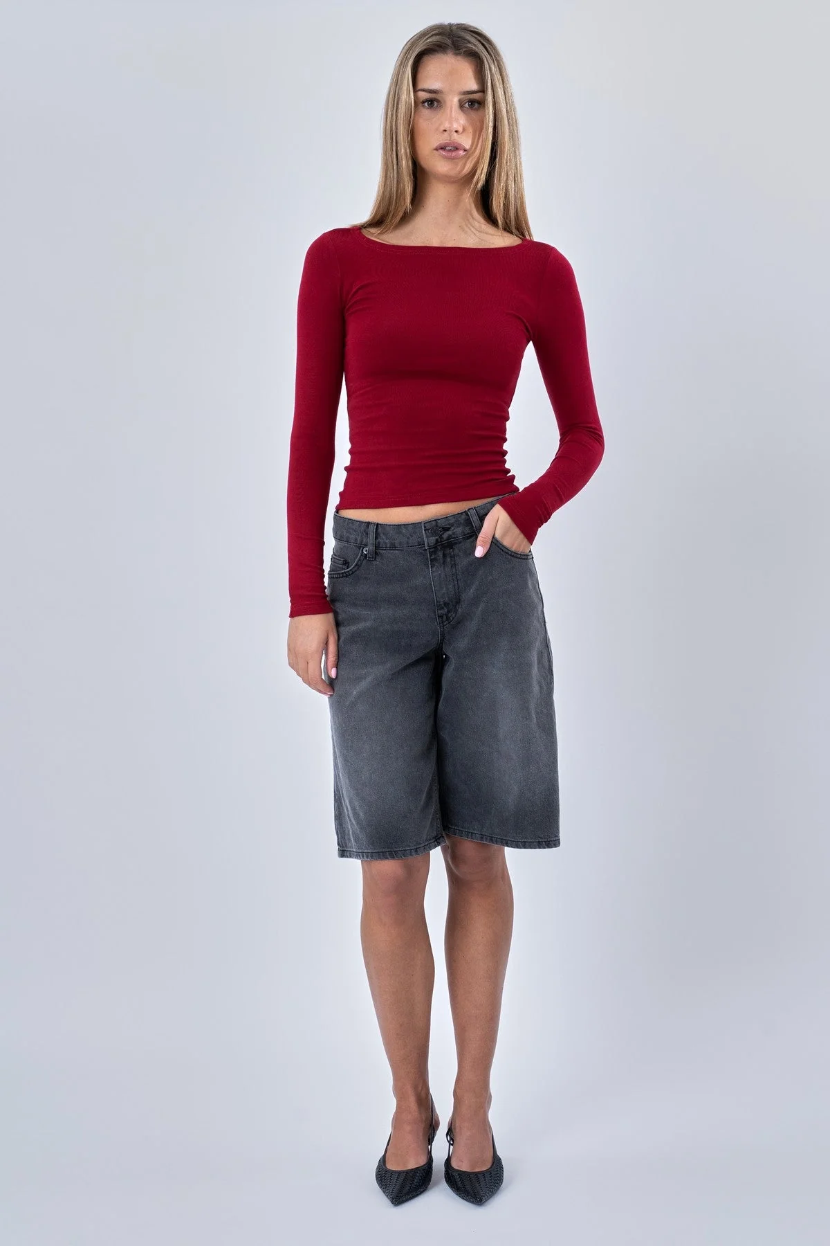 Cassandra Bluse - Burgund - Image 2