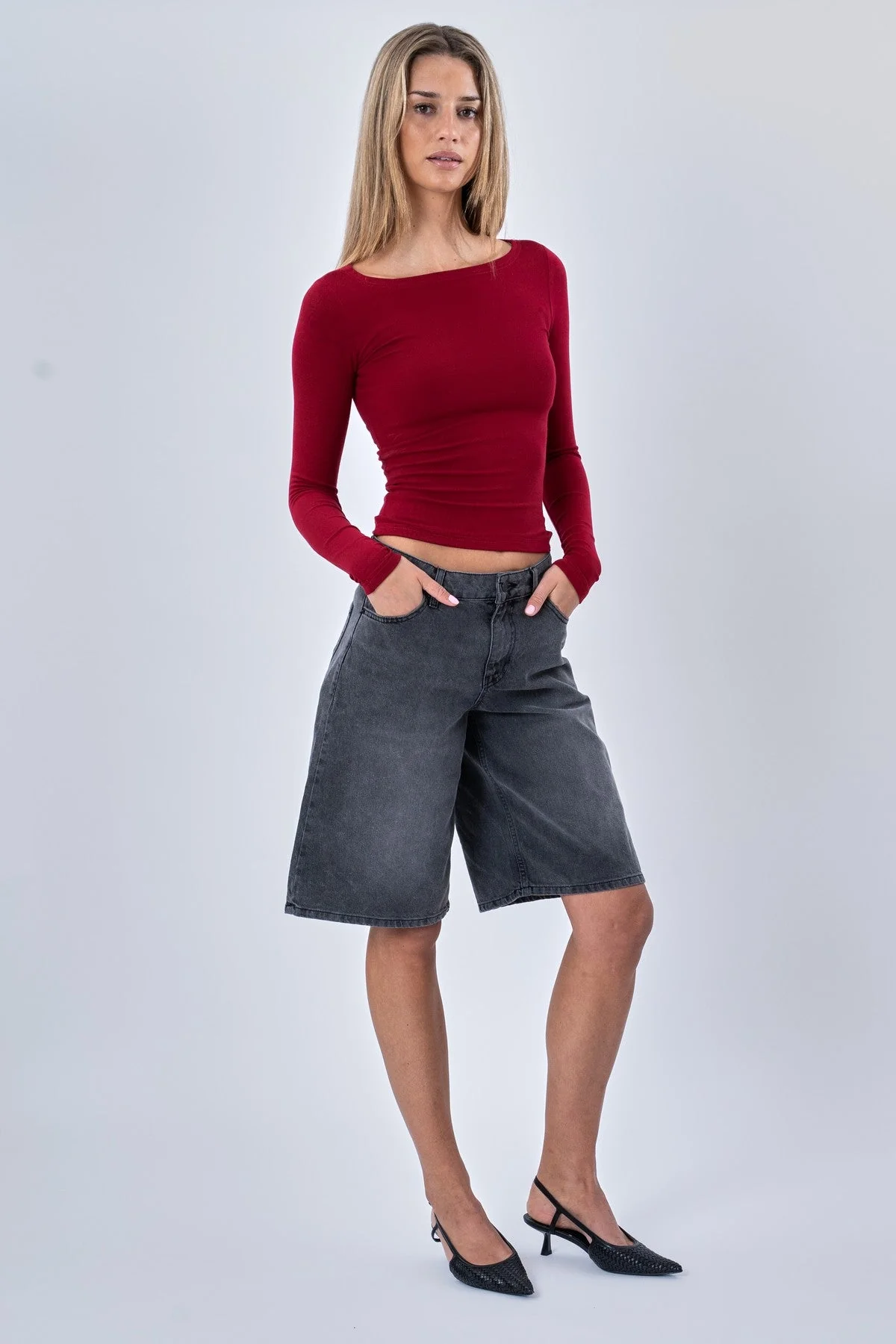 Cassandra Bluse - Burgund - Image 3