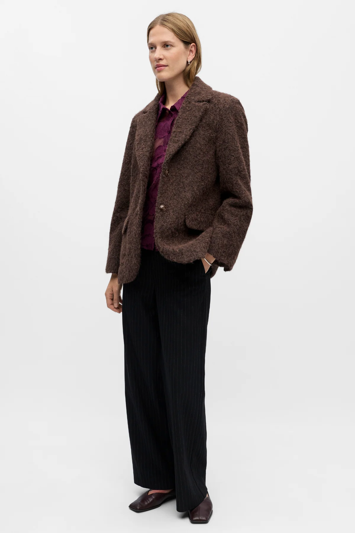 Celina l/s lo Jacke - Seal Braun - Image 2