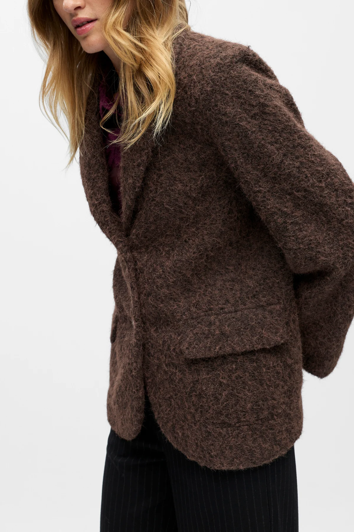 Celina l/s lo Jacke - Seal Braun - Image 3