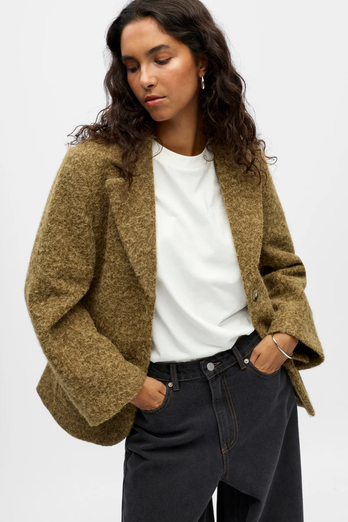 Celina l/s lo Jacke - tiefes Flechtengrün - Image 3