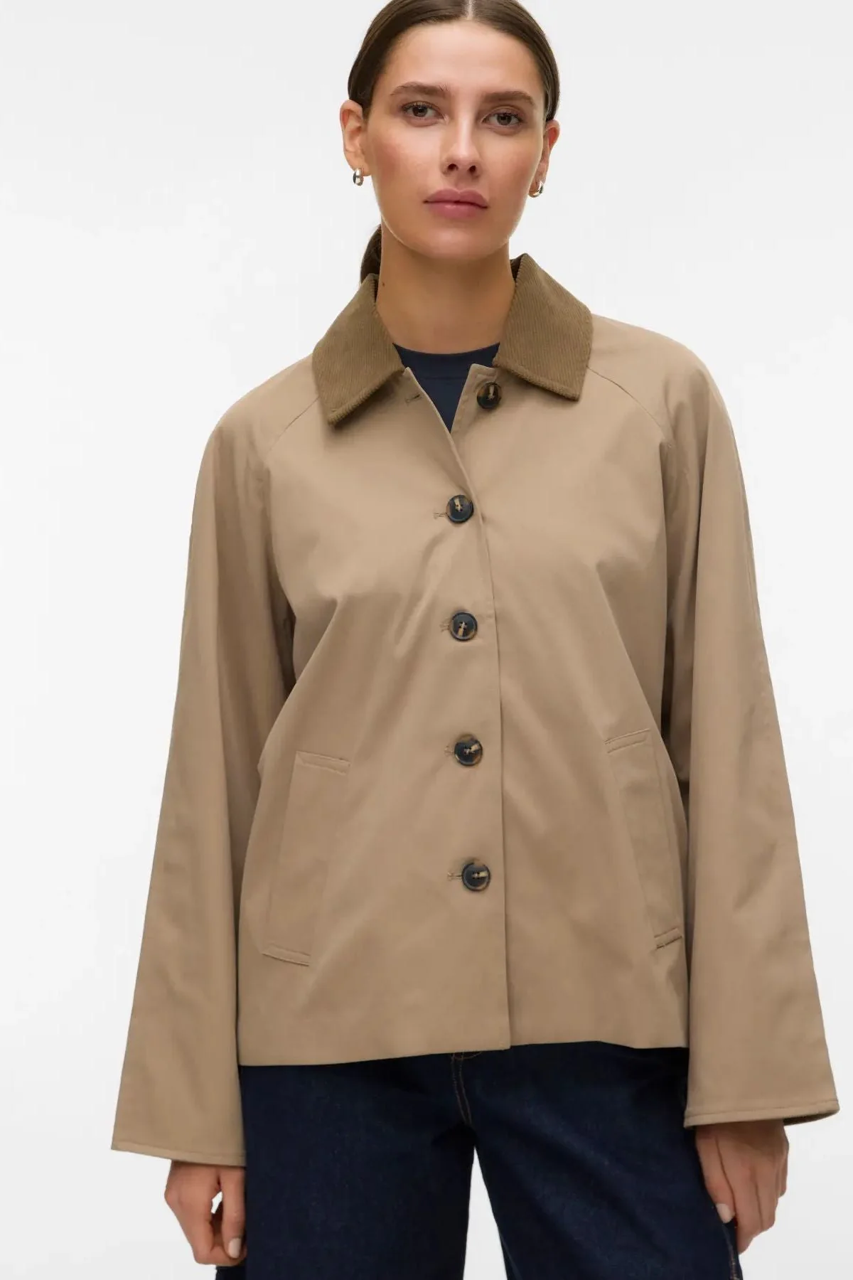 Kurze Chelseafia-Jacke – Silberner Nerz