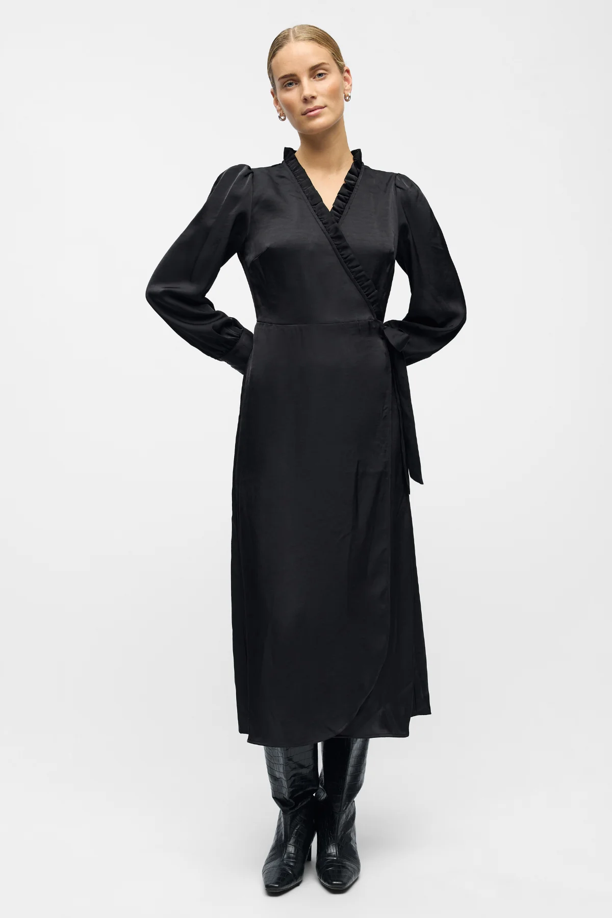 Chili Wrap Dress - Schwarz - Image 2