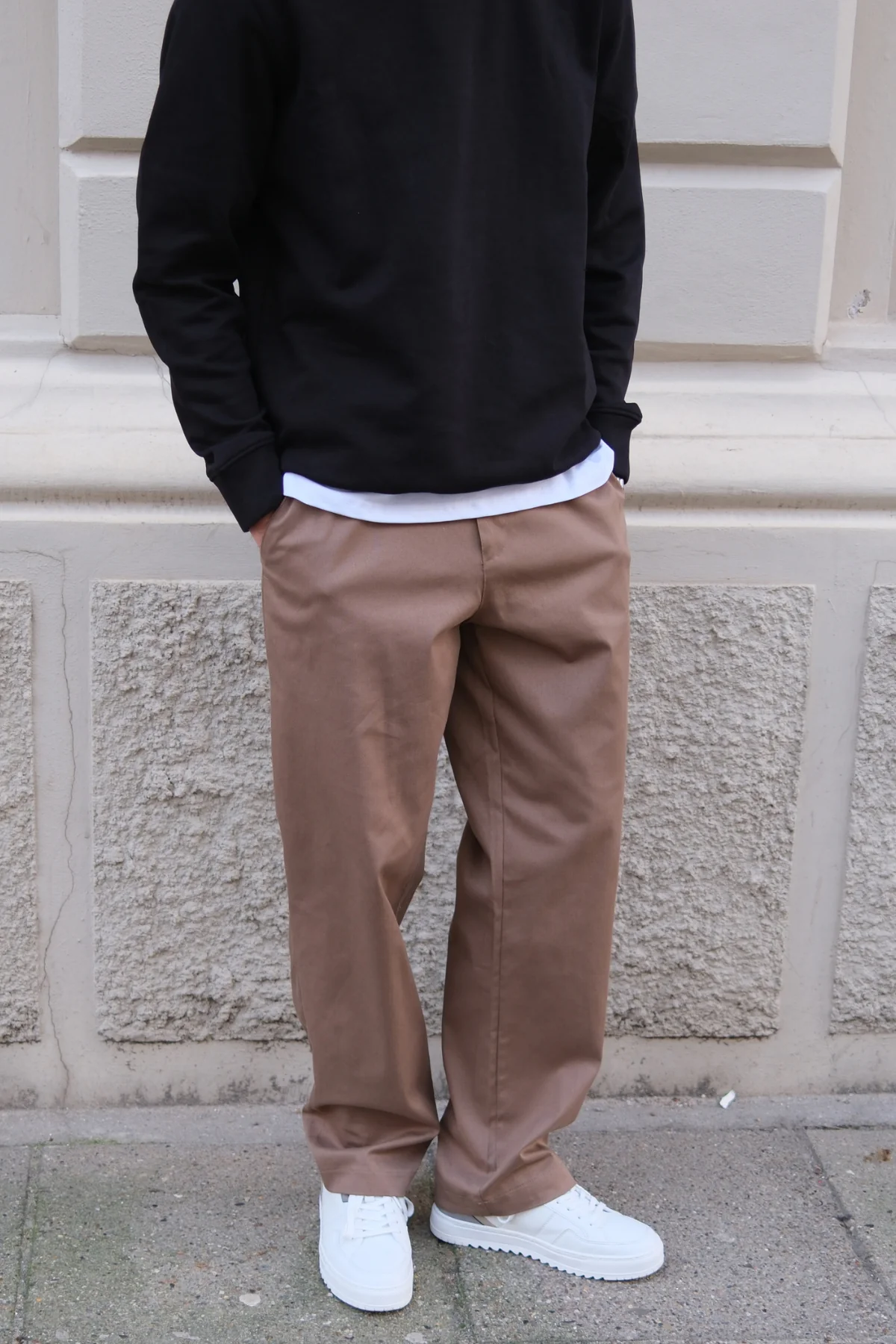 Chino breit - Sand - Image 4