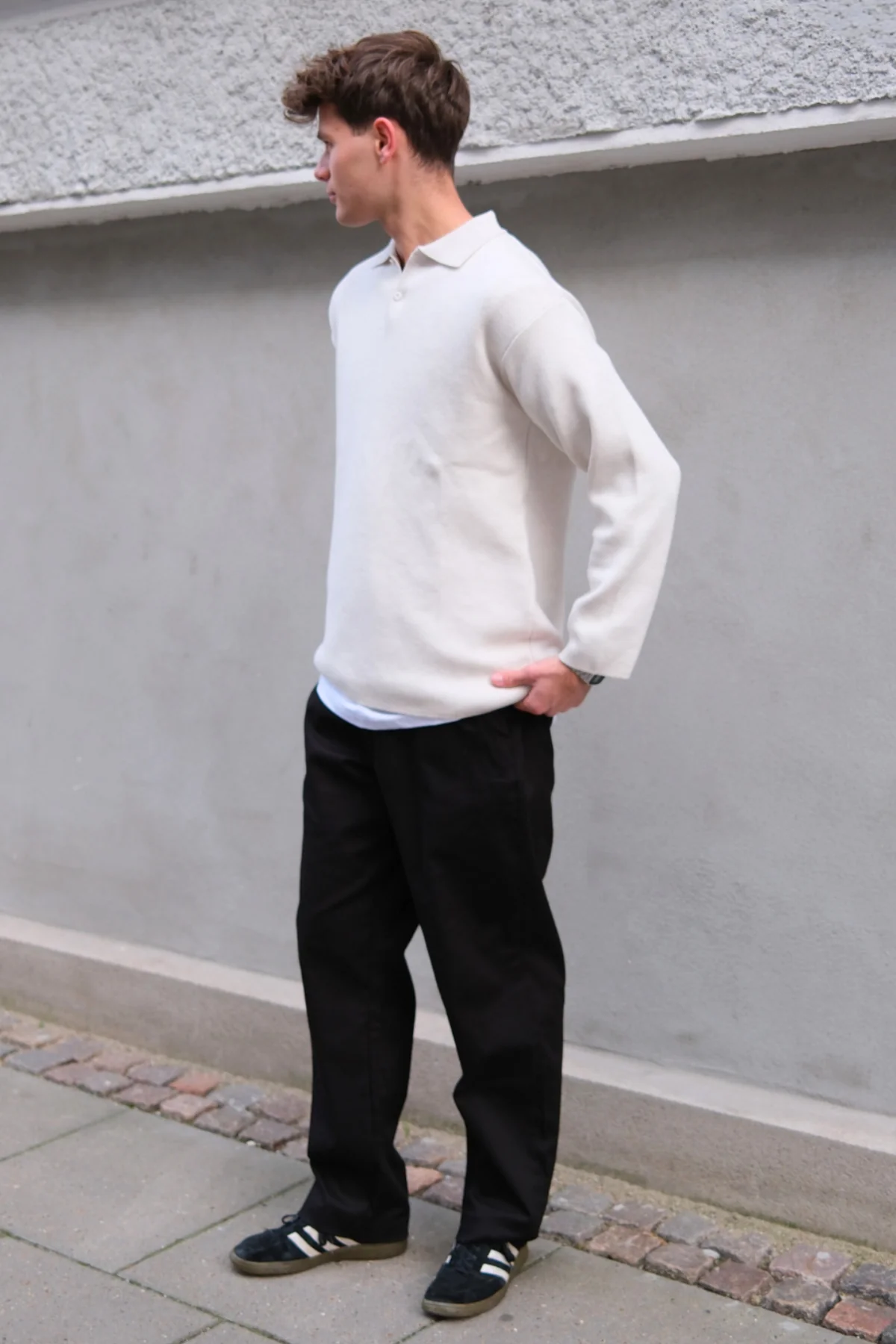 Chino breit - schwarz - Image 2