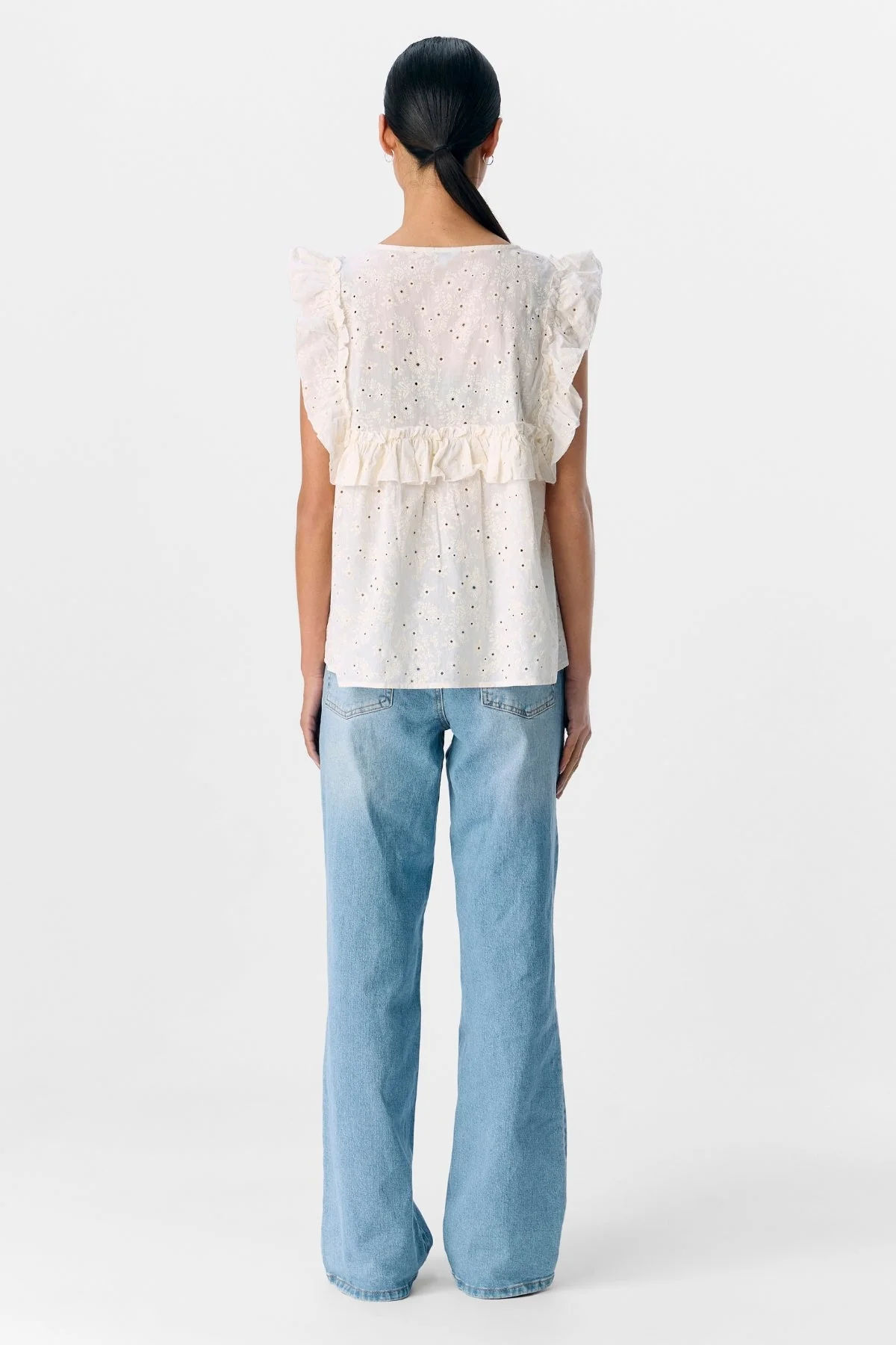 Cillie Frill Top - Cloud Dancer - Image 4