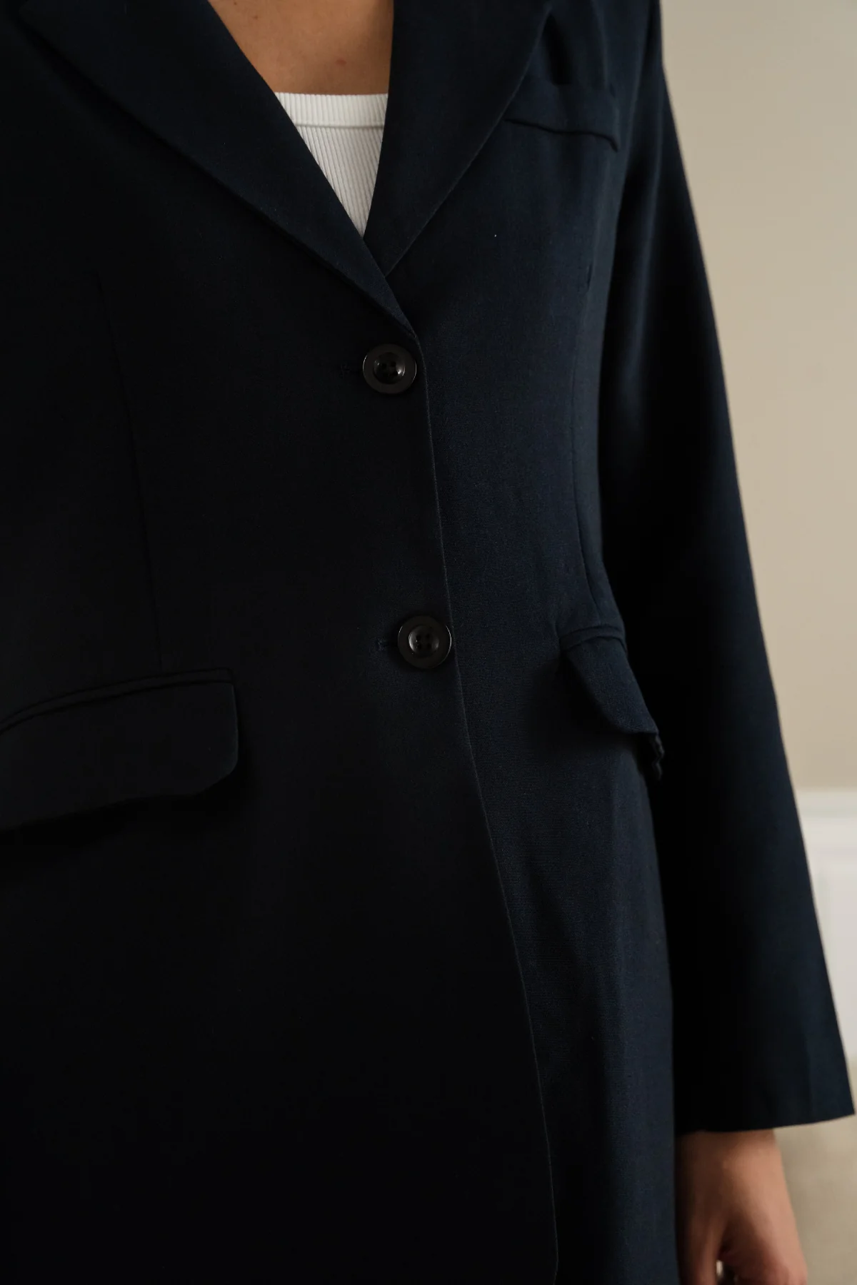 Claire Oversized Blazer - Schwarz - Image 8