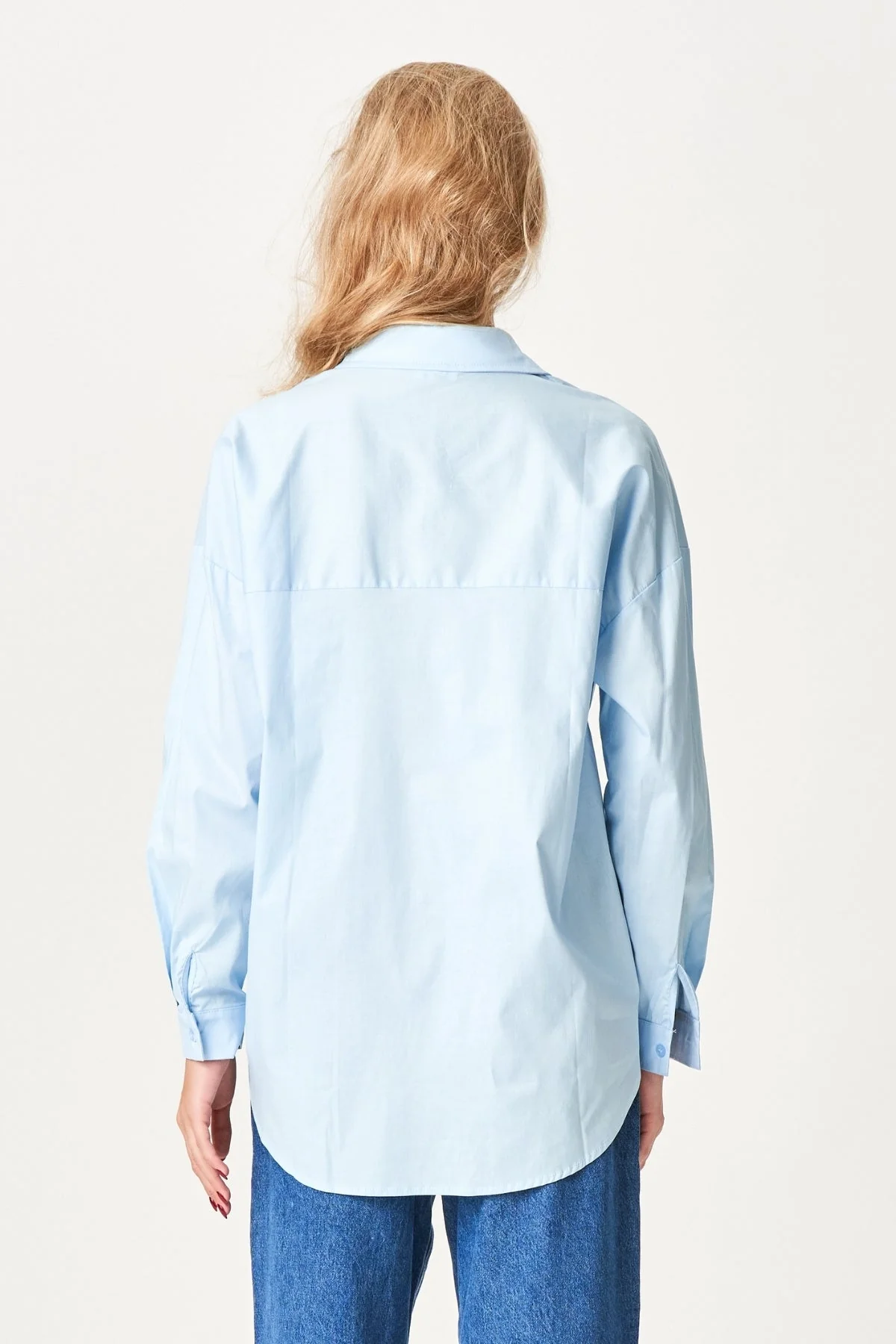 Clara Oversized Hemd - hellblau - Image 5