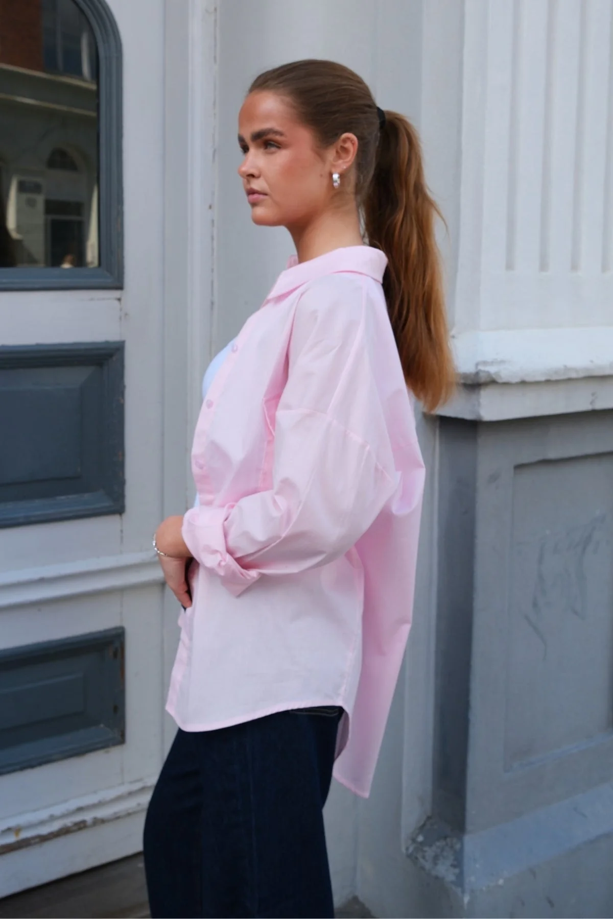 Clara Oversized Hemd - Rose - Image 3