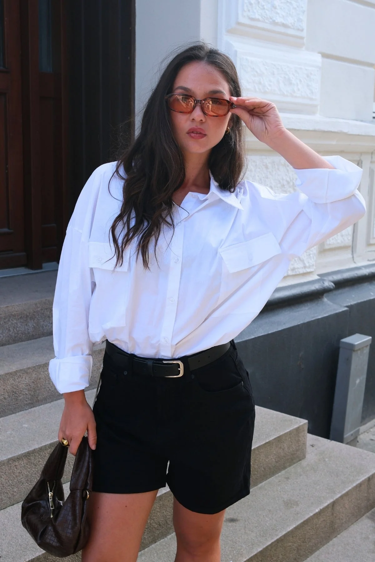 Clara Oversized Hemd - weiß - Image 3