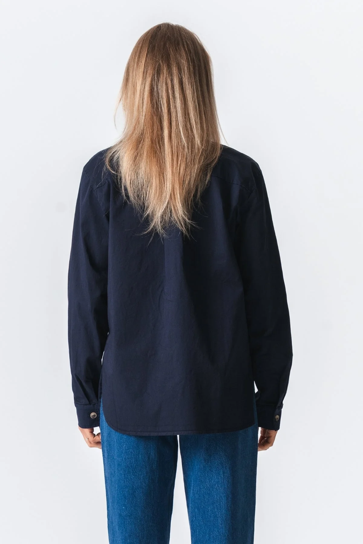 Amber Twill-Hemd – Marineblau - Image 5