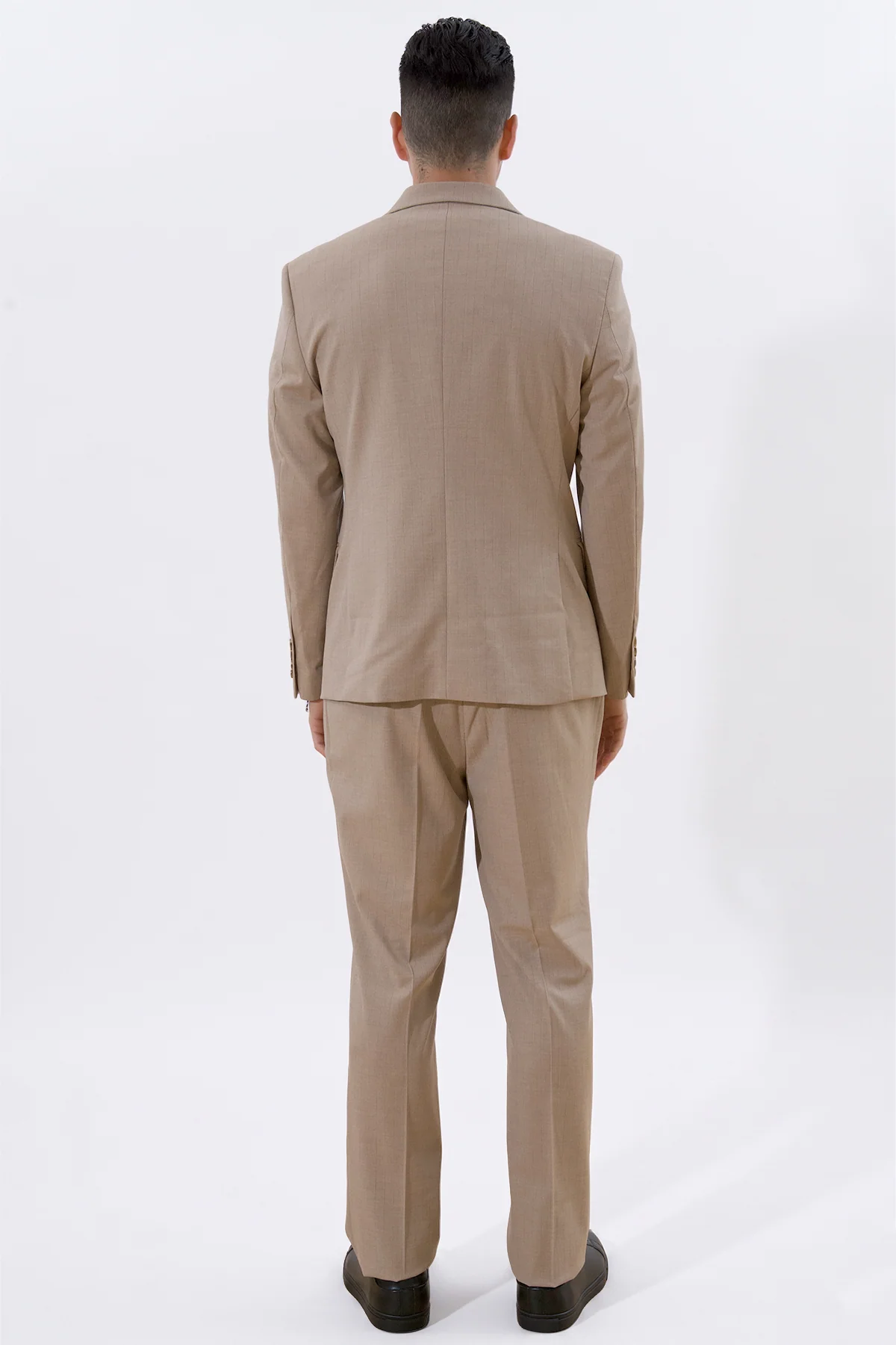 Klassischer Blazer – Beige Melange - Image 5