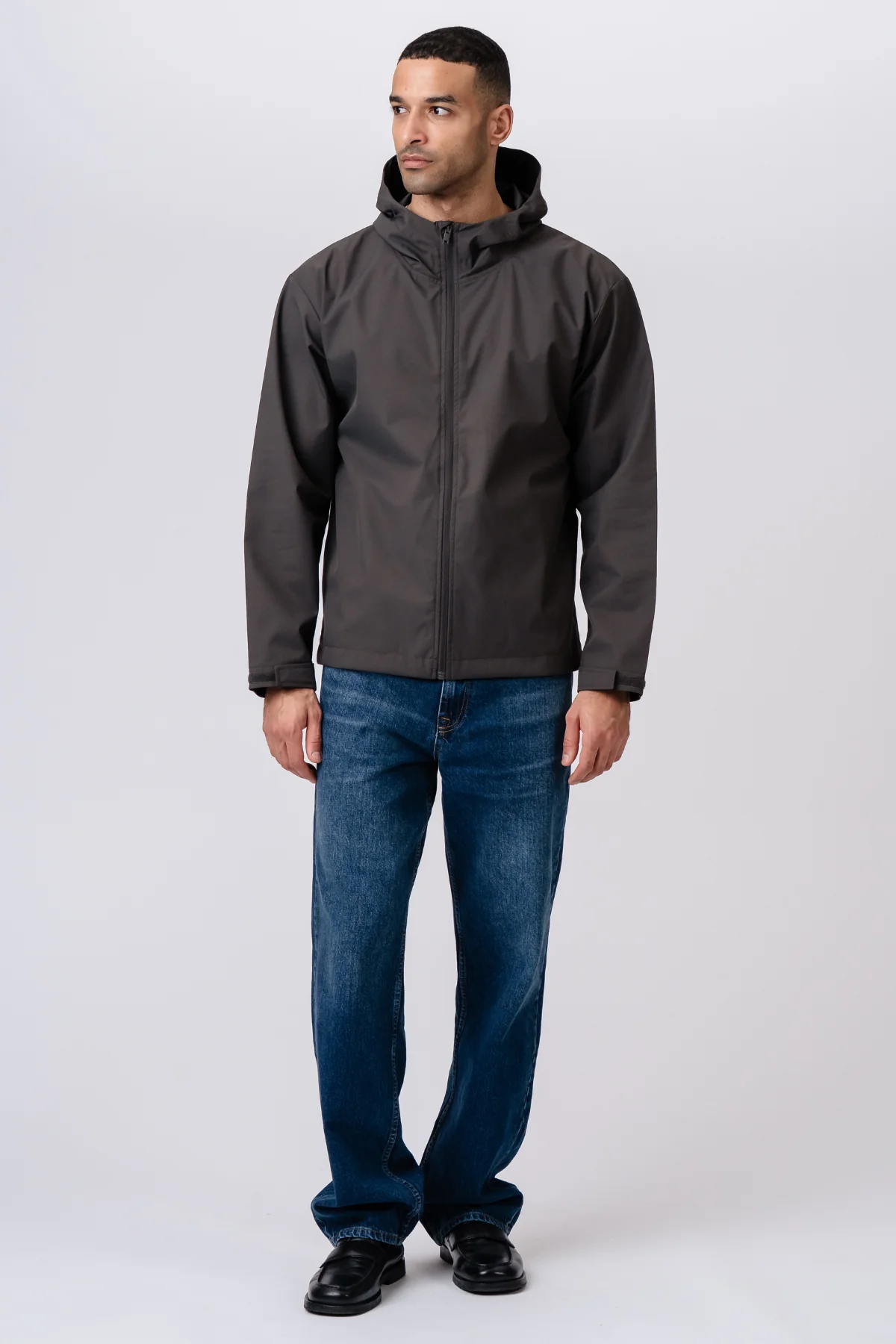Klassische Regenjacke – Oliv - Image 2