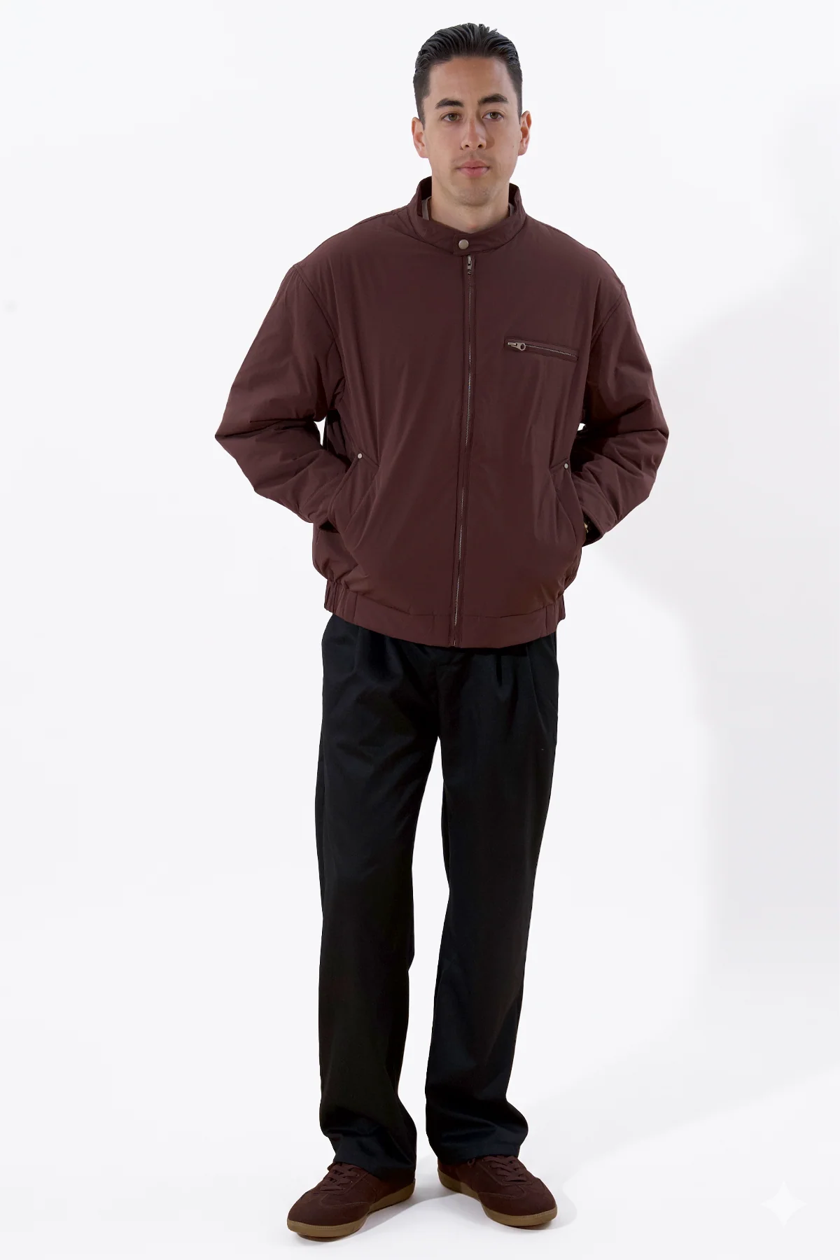Cooper Kurze Jacke – Burgunderrot - Image 2