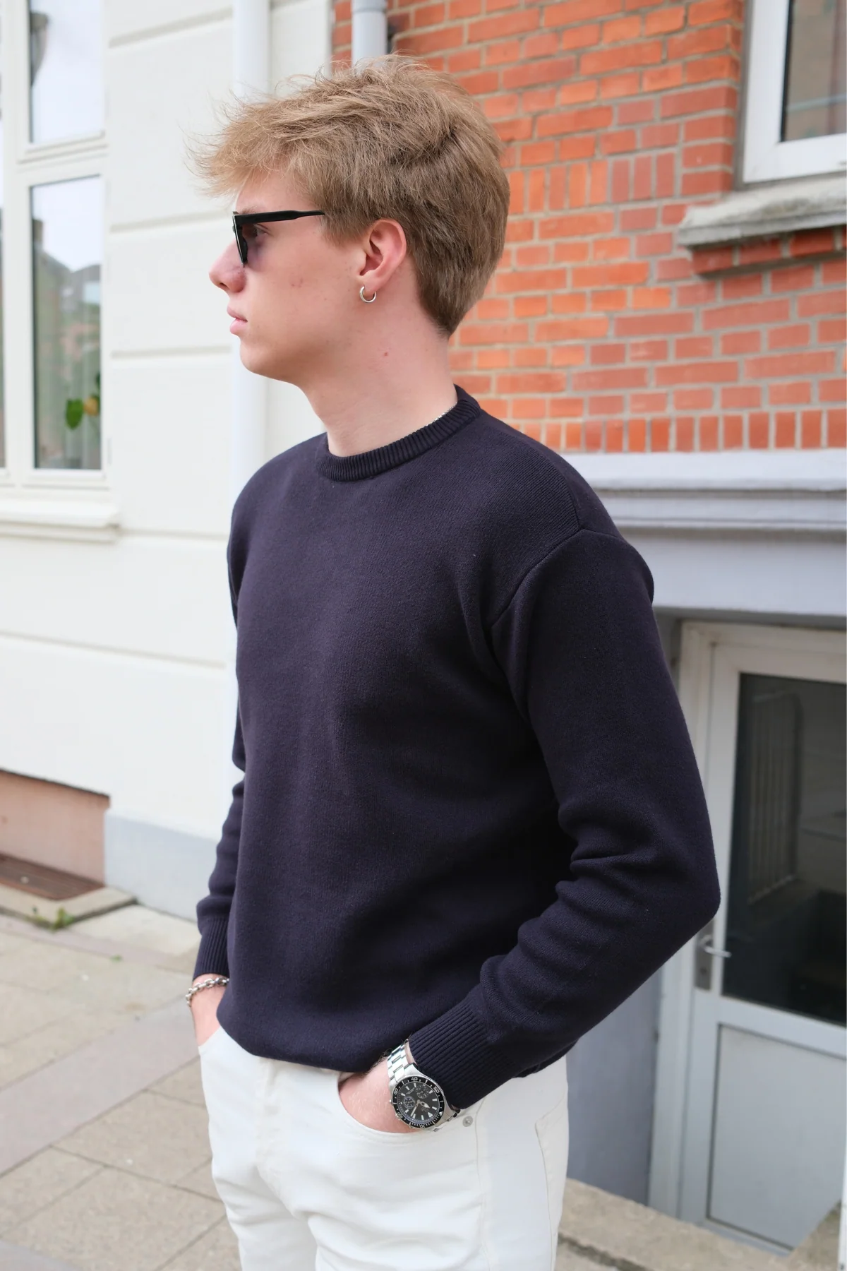 Crewneck -Strickpullover - Dark Navy - Image 2