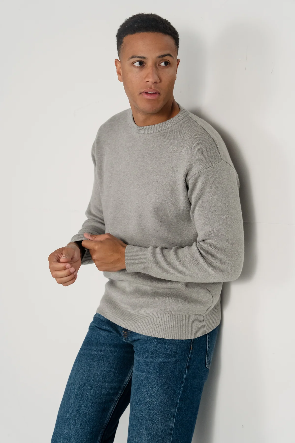 Crewneck -Strickpullover - hellgrau - Image 5