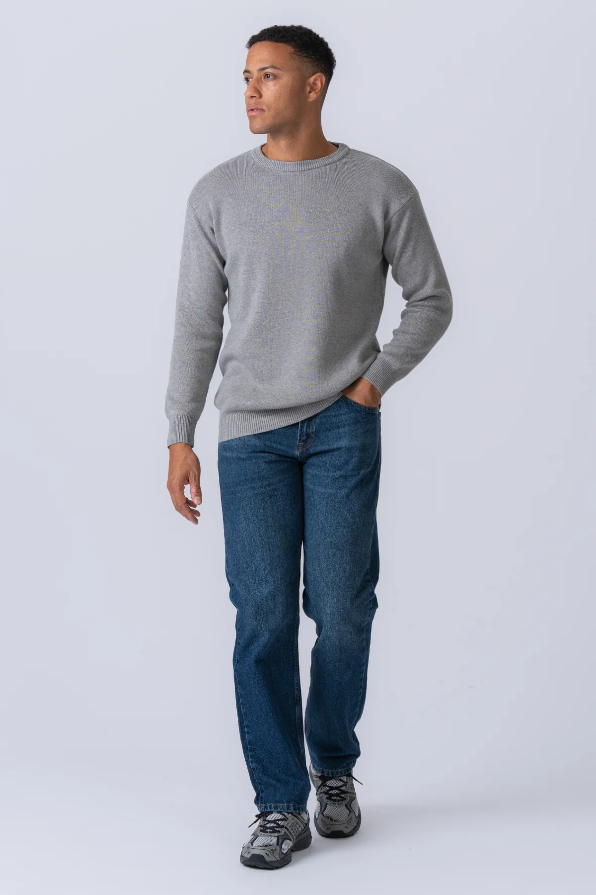 Crewneck -Strickpullover - hellgrau - Image 8