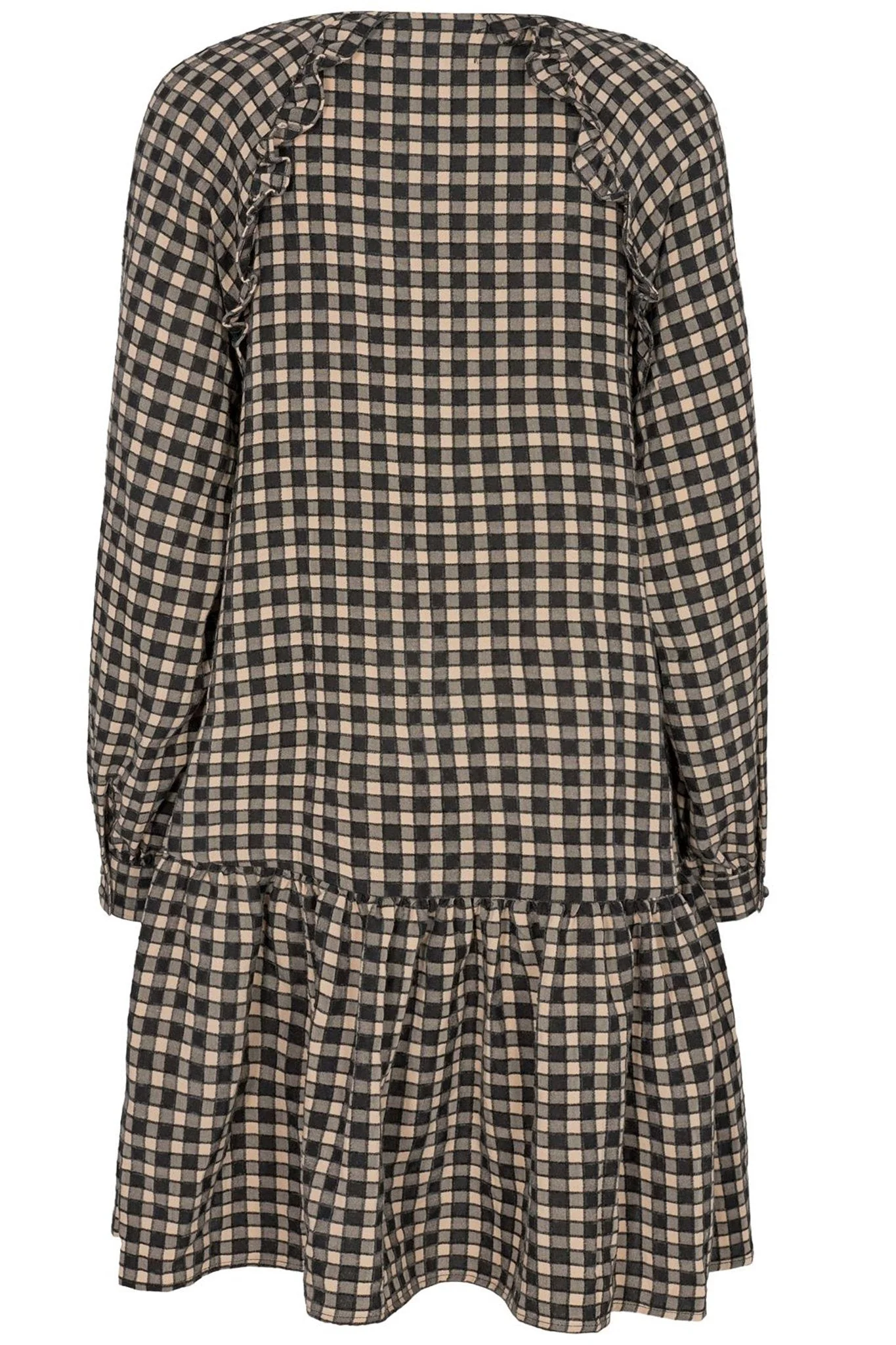 Dana -Kleid - Schwarzes Sand kariert - Image 2