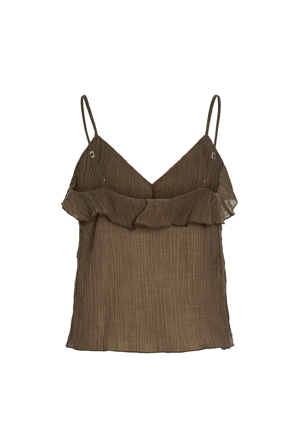 Danira Singlet-Top mit V-Ausschnitt – Schiefer Schwarz - Image 3