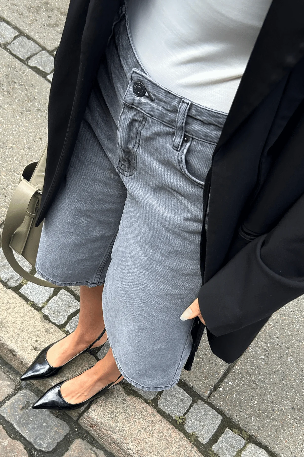 Denim Jorts - grauer Denim - Image 3