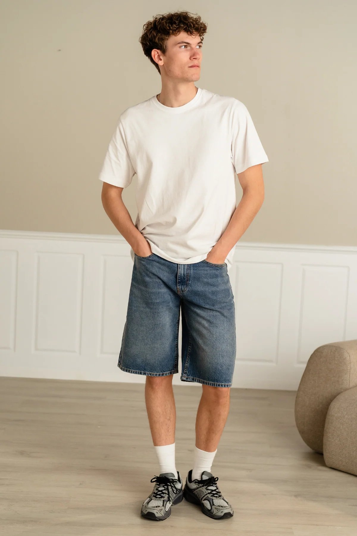 Denim Shorts Locker - blau - Image 2