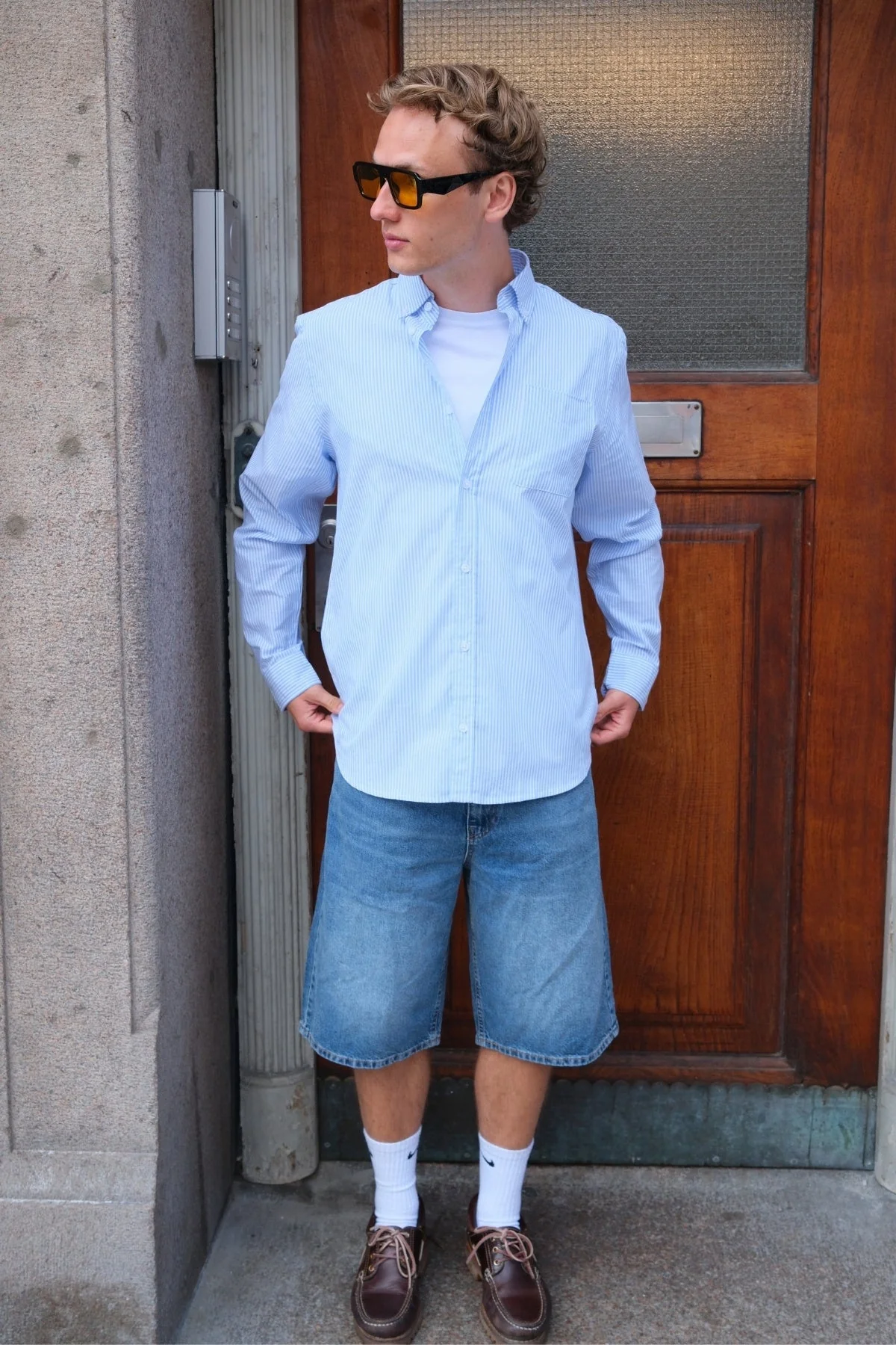 Denim Shorts Locker - blau - Image 3