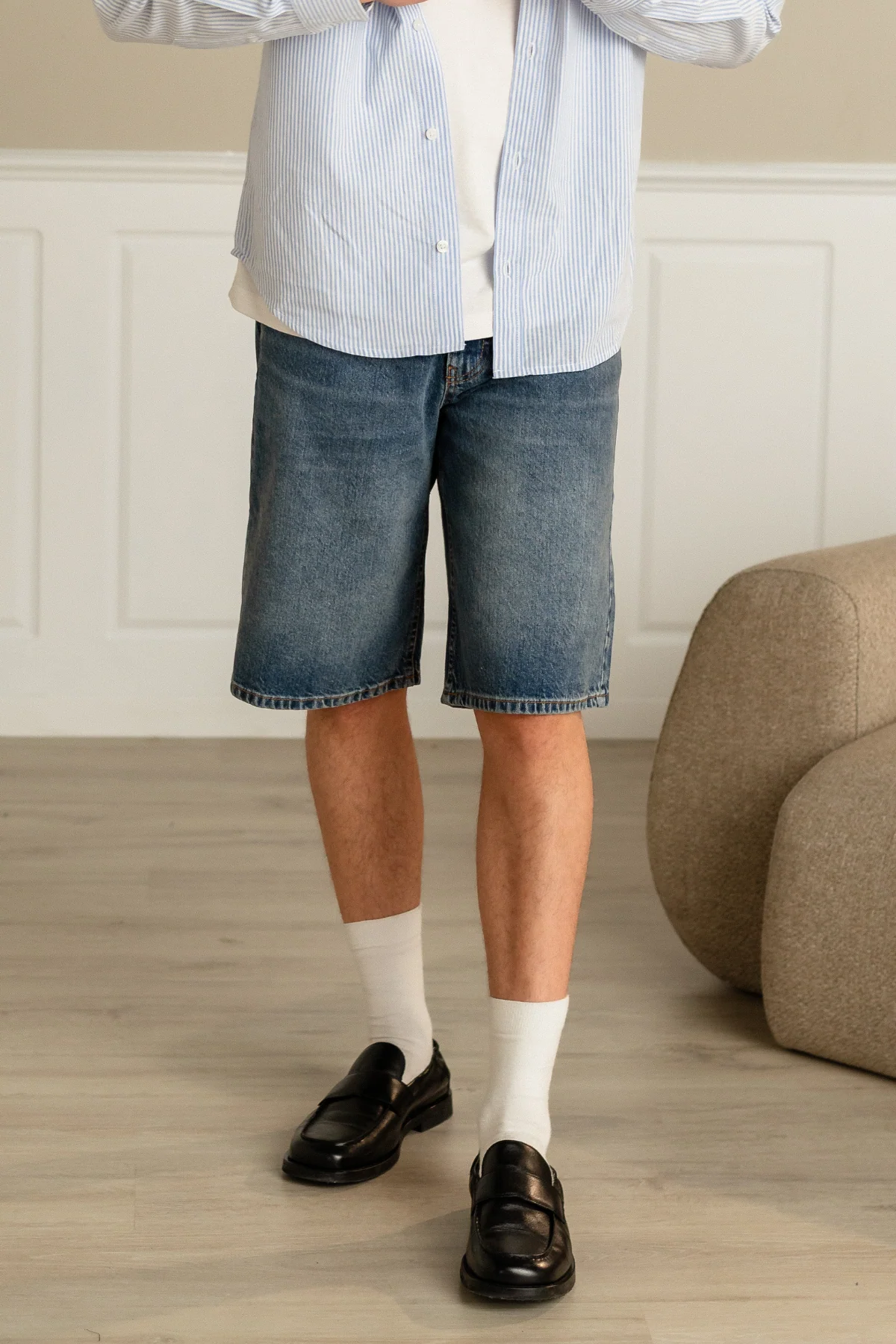 Denim Shorts Locker - blau - Image 4