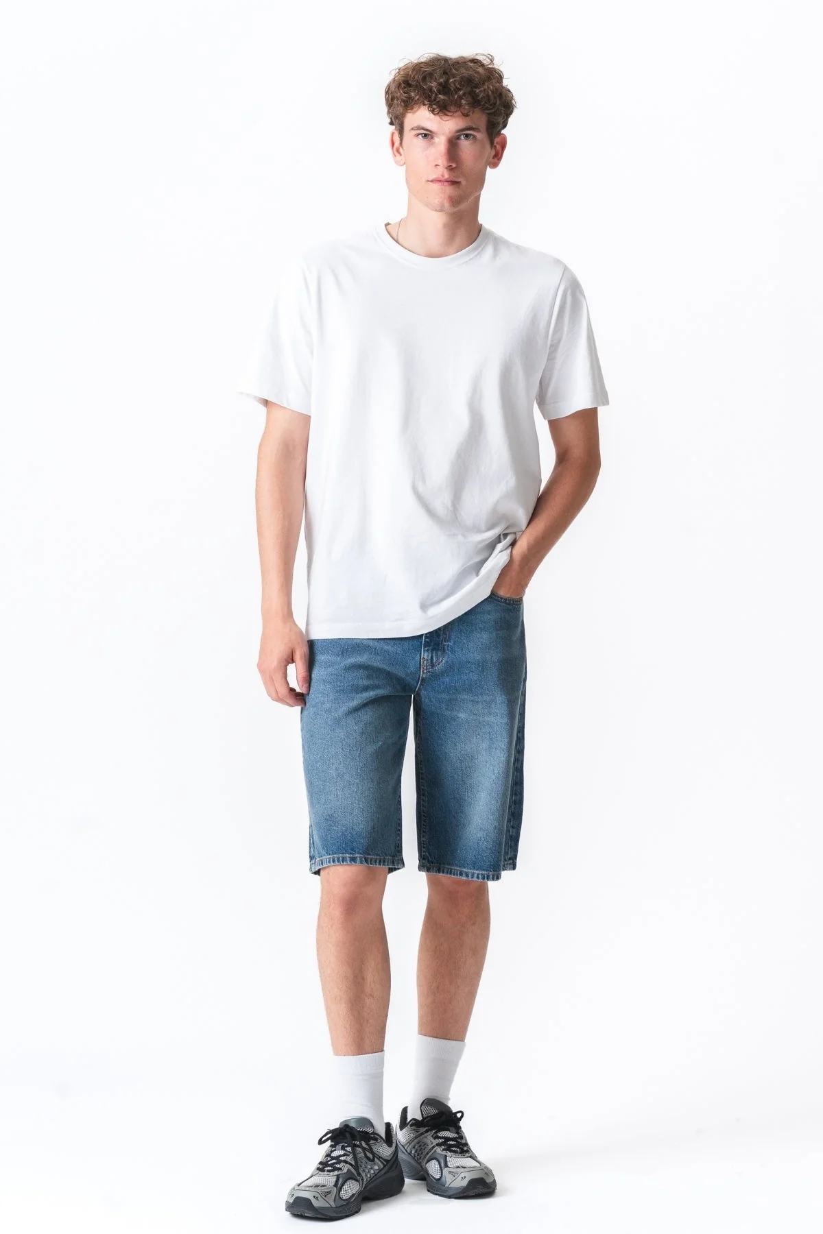 Denim Shorts Locker - blau - Image 6