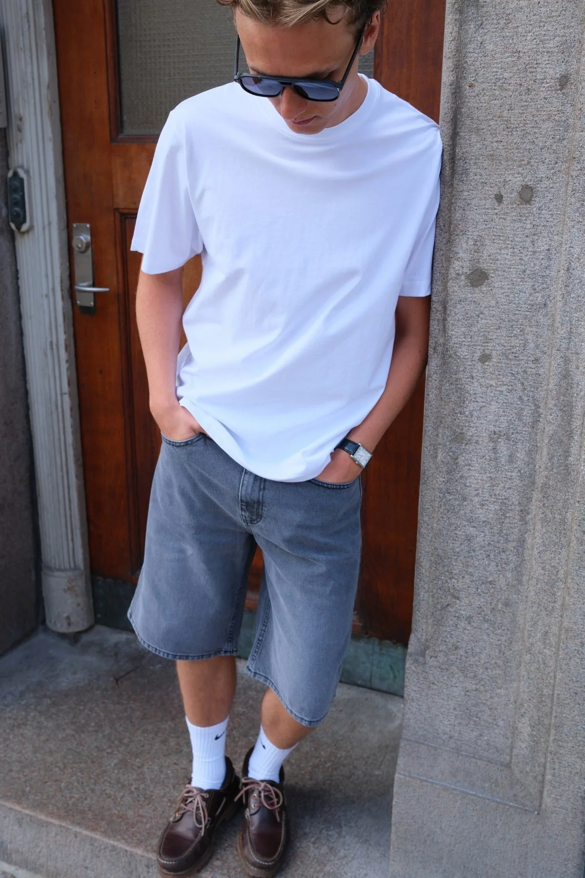 Denim Shorts Locker - grau - Image 4