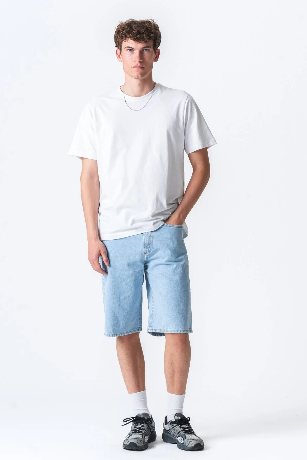 Denim Shorts Locker - hellblau - Image 5