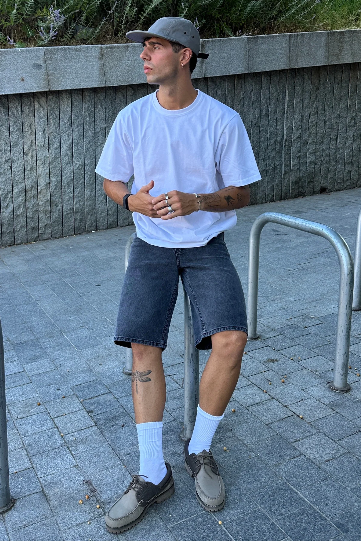 Denim Shorts Locker - schwarz - Image 2