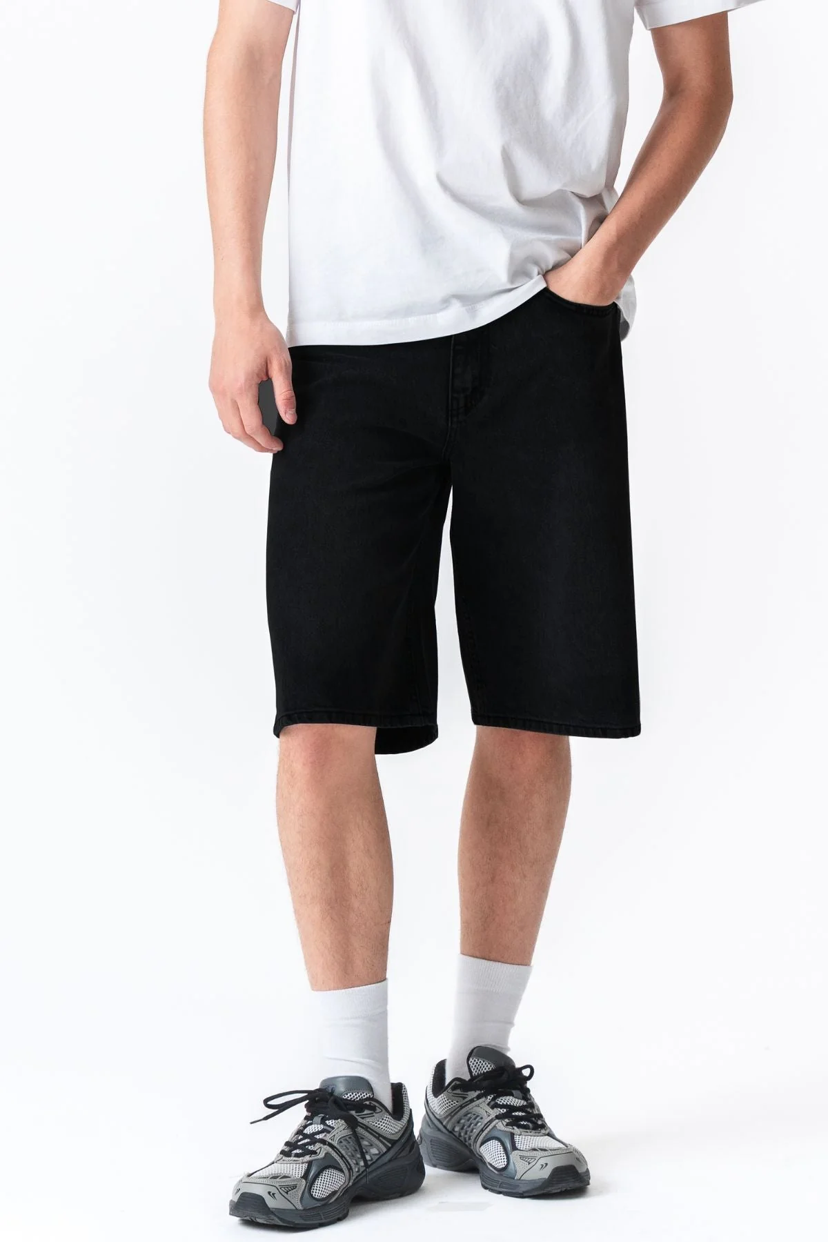 Denim Shorts Locker – fest Schwarz