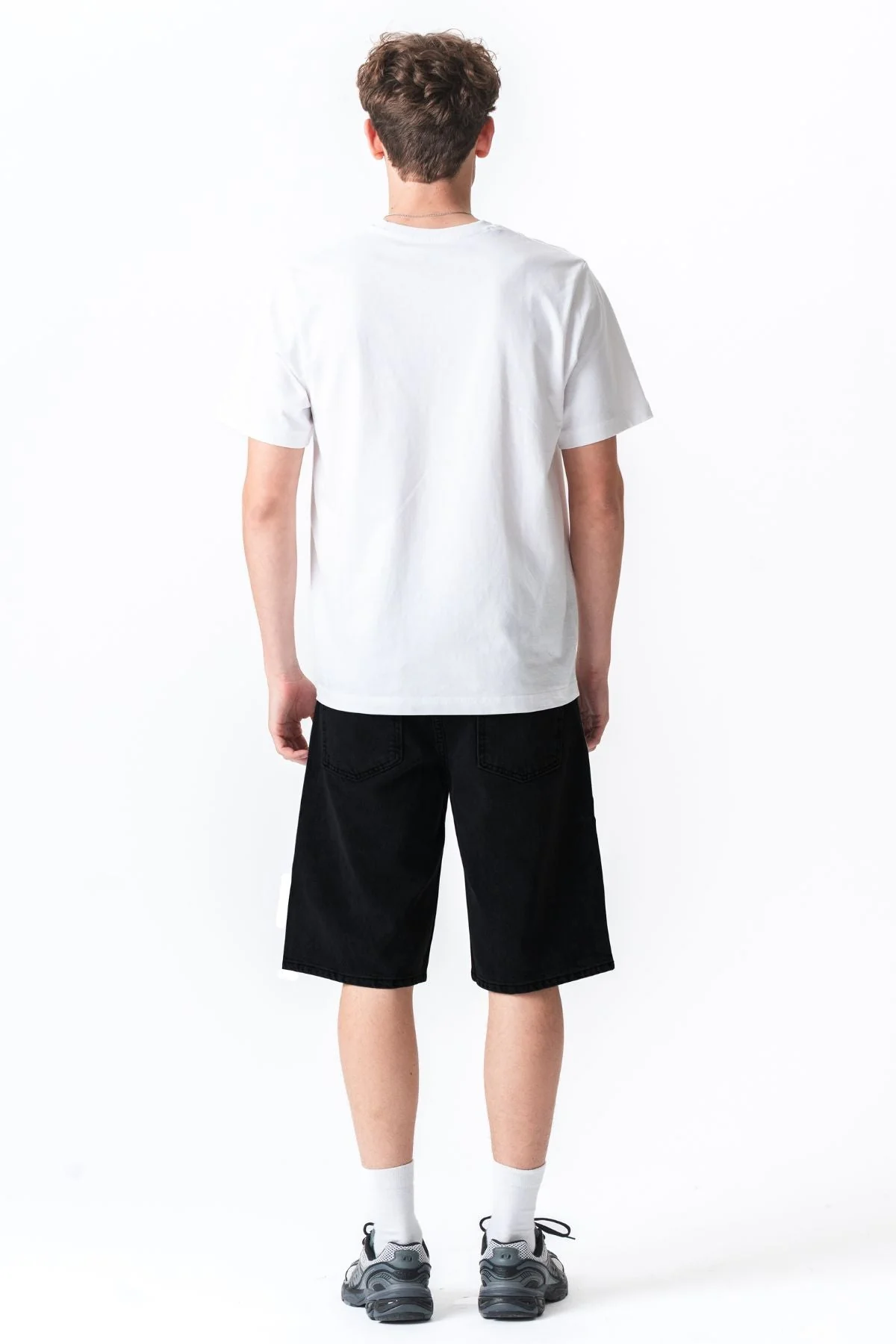 Denim Shorts Locker – fest Schwarz - Image 4