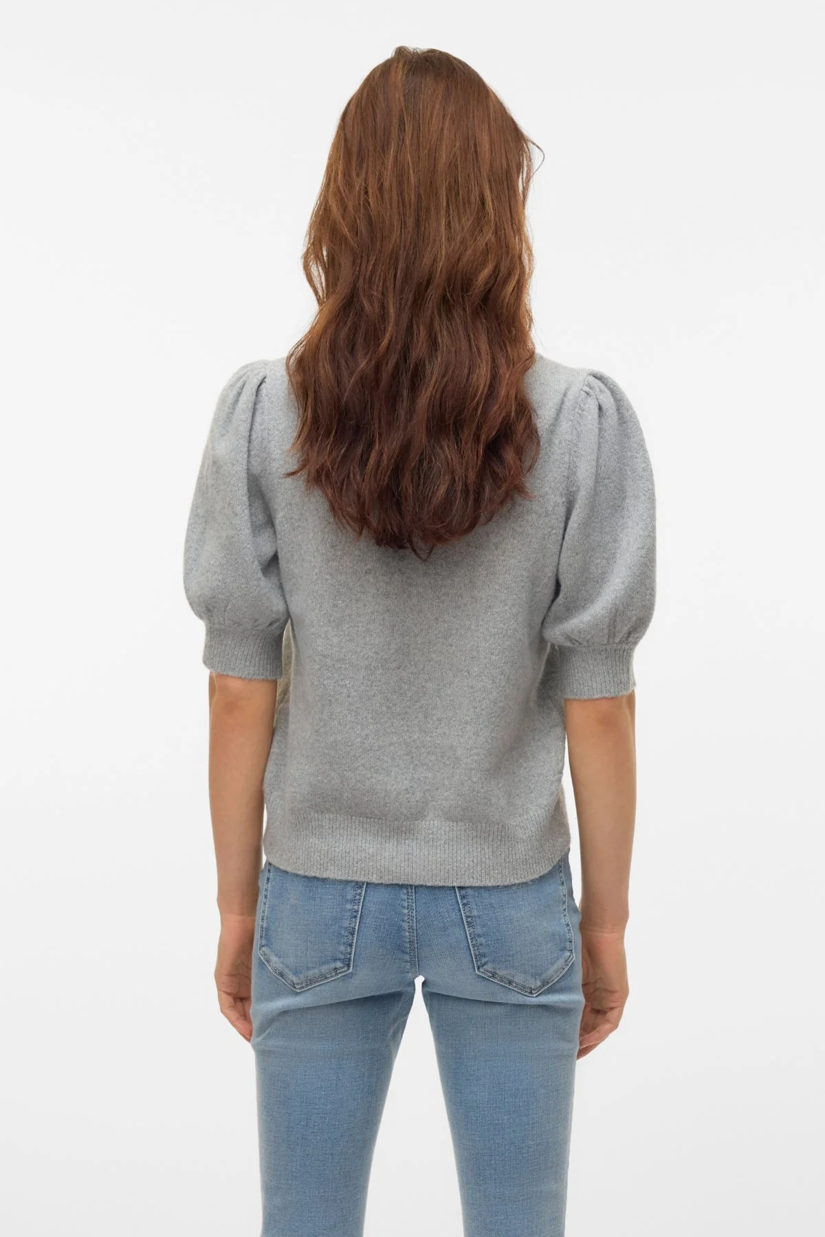 Doffy O-Neck Pullover - Hellgrau Melange - Image 5