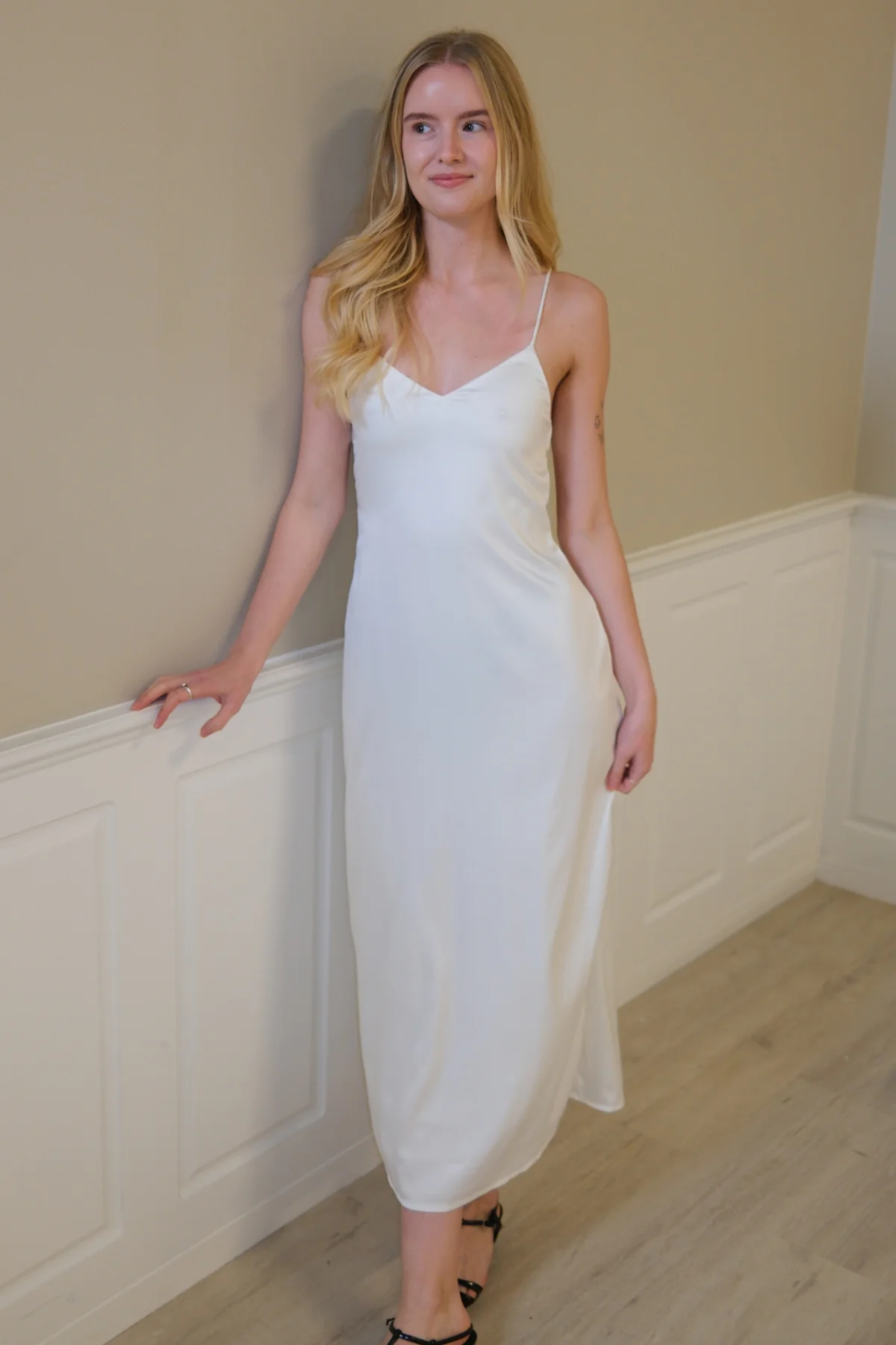 Elina -Gurtkleid - Weiß - Image 2