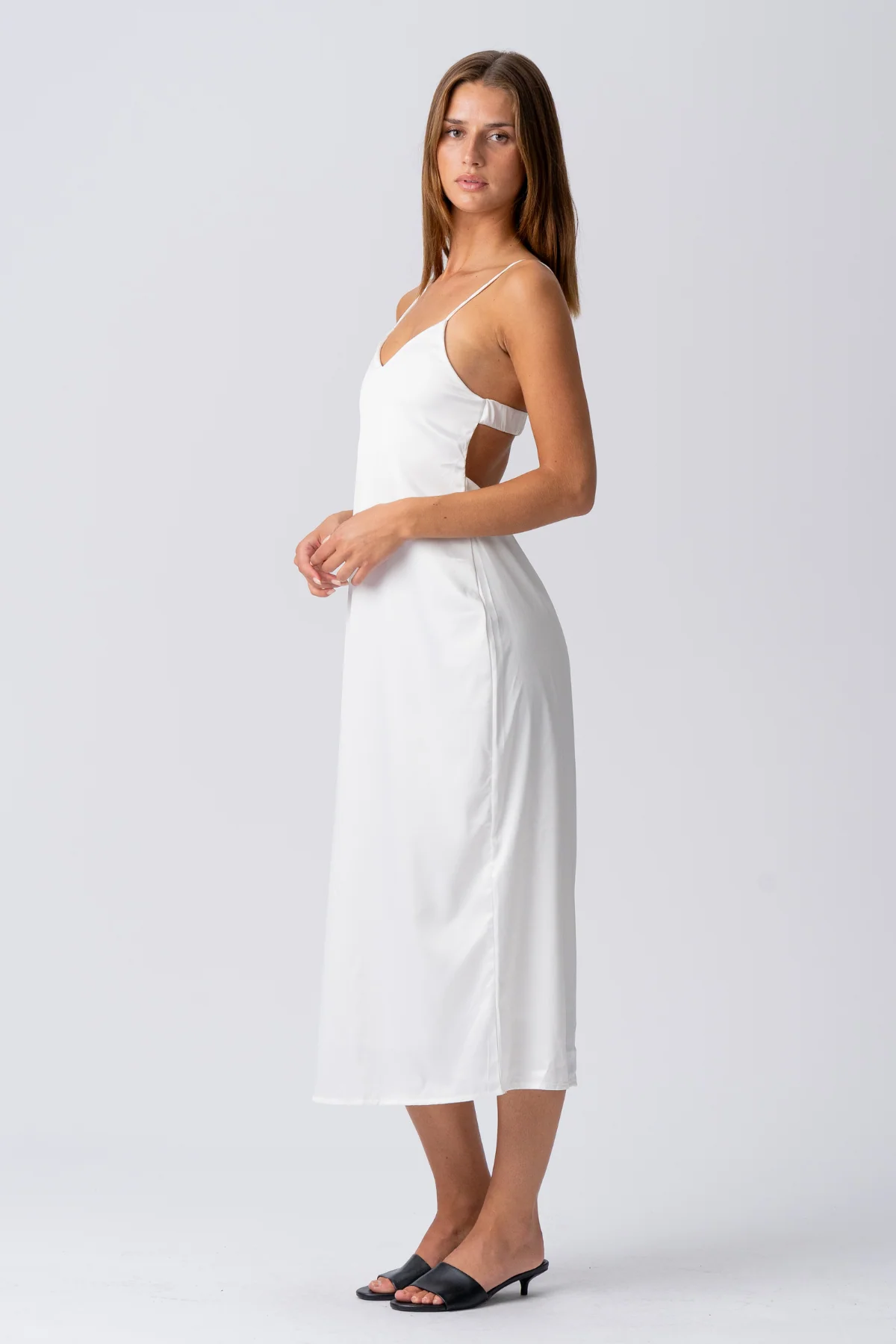 Elina -Gurtkleid - Weiß - Image 4