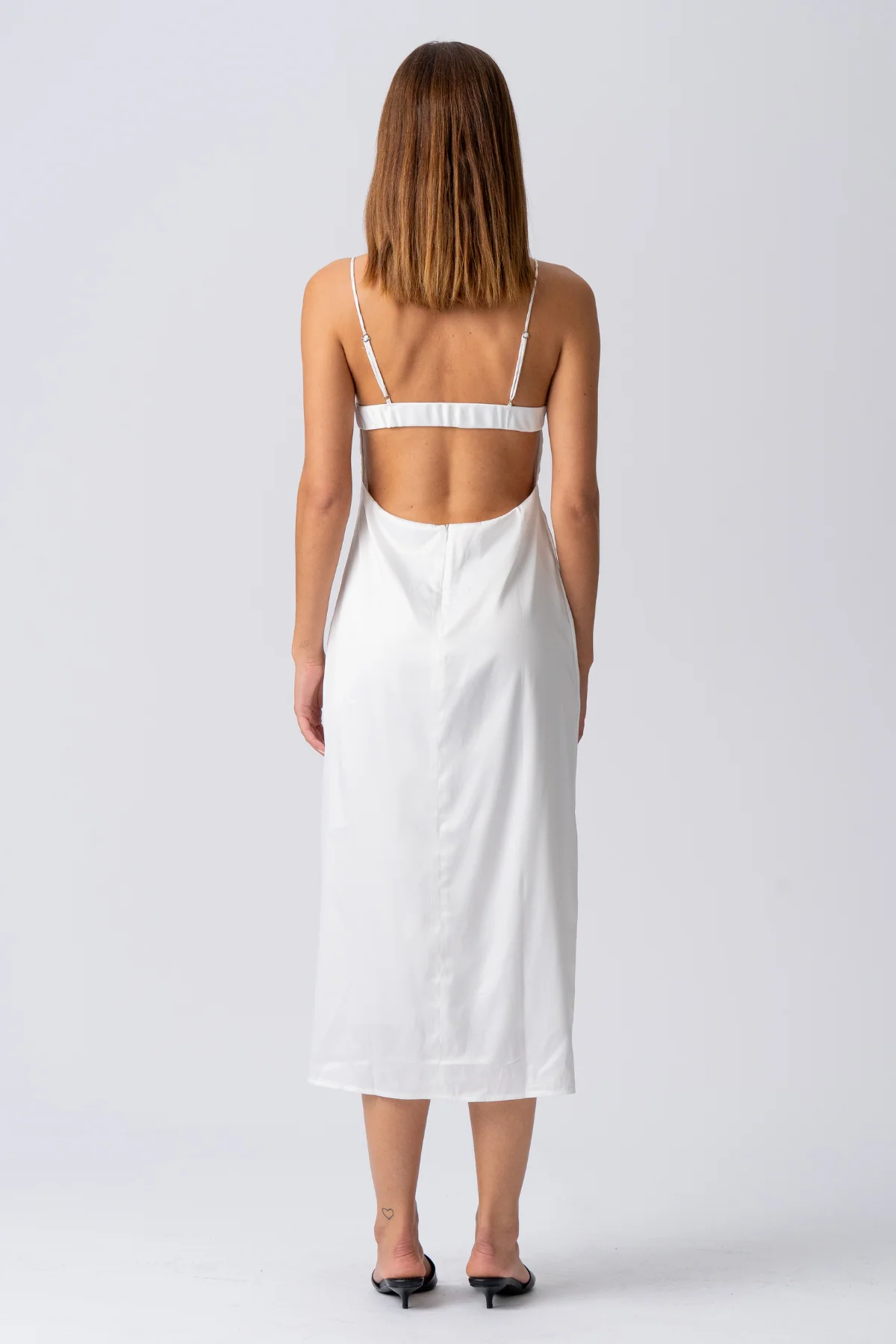 Elina -Gurtkleid - Weiß - Image 6