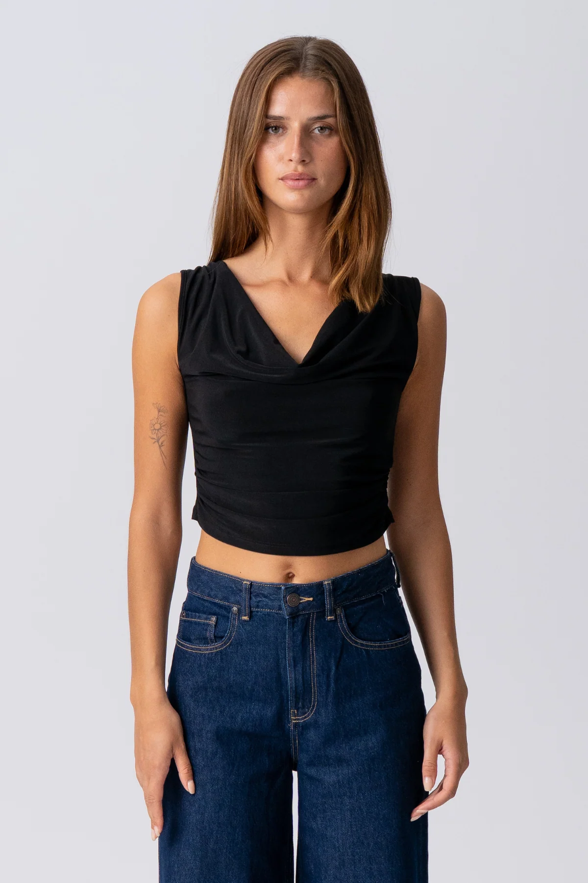 ELISA Waterfall Top - Schwarz