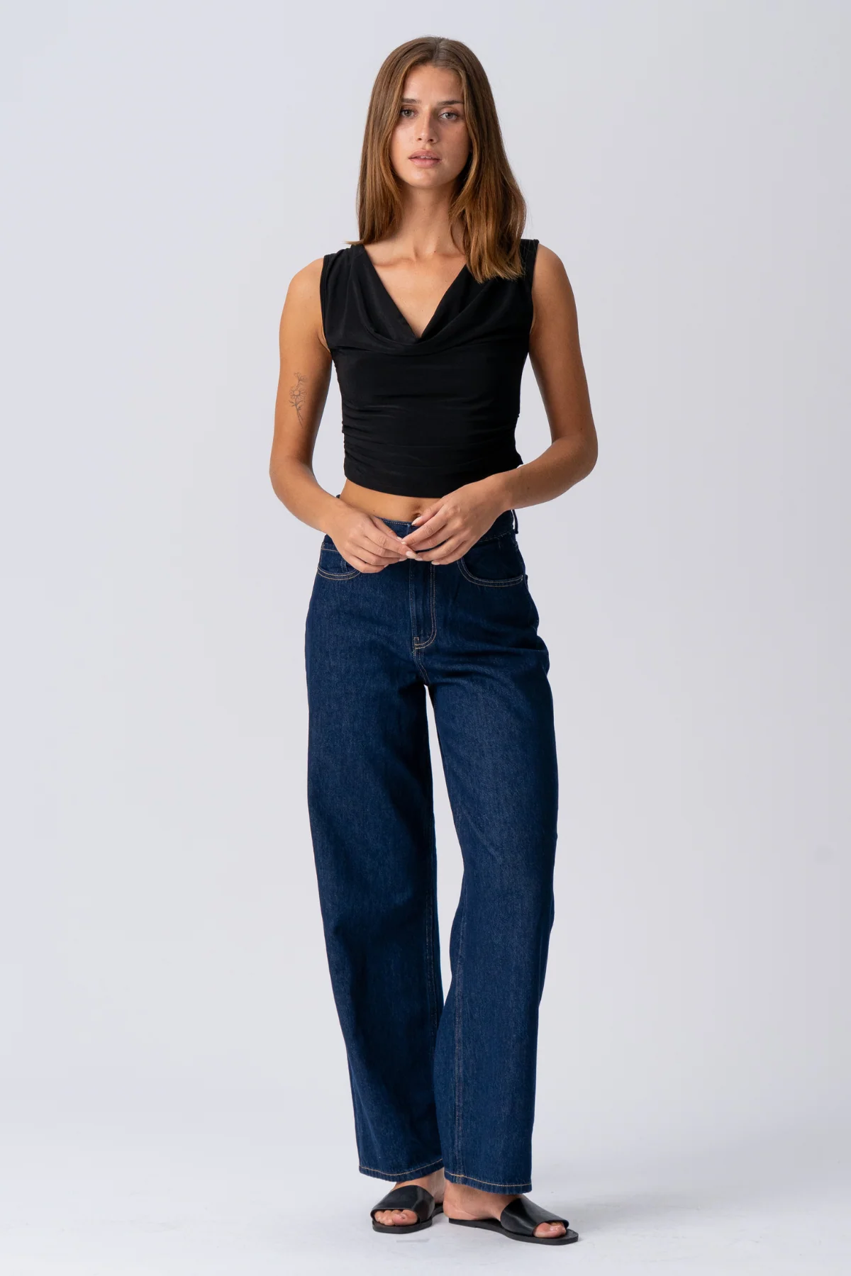 ELISA Waterfall Top - Schwarz - Image 2