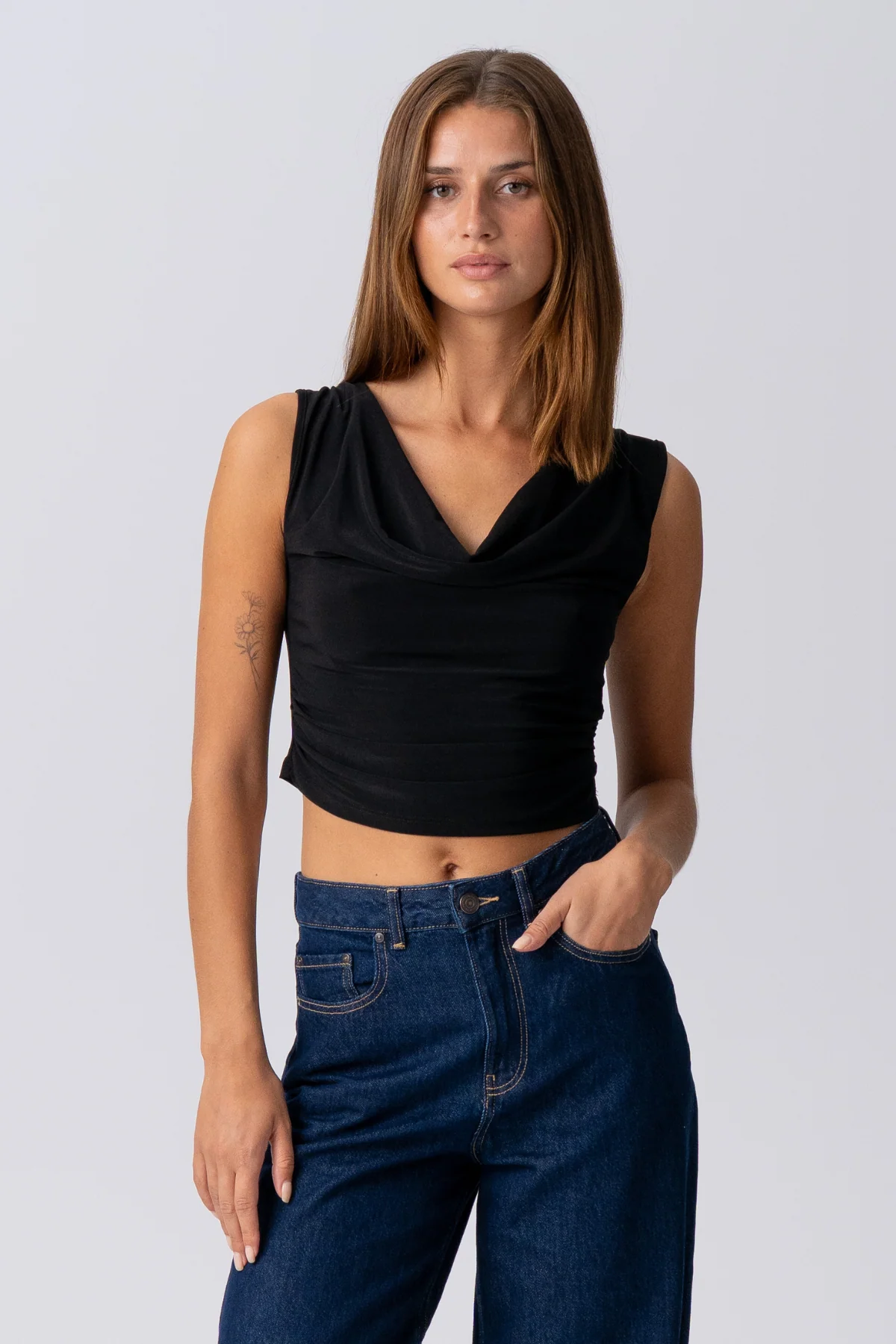 ELISA Waterfall Top - Schwarz - Image 3