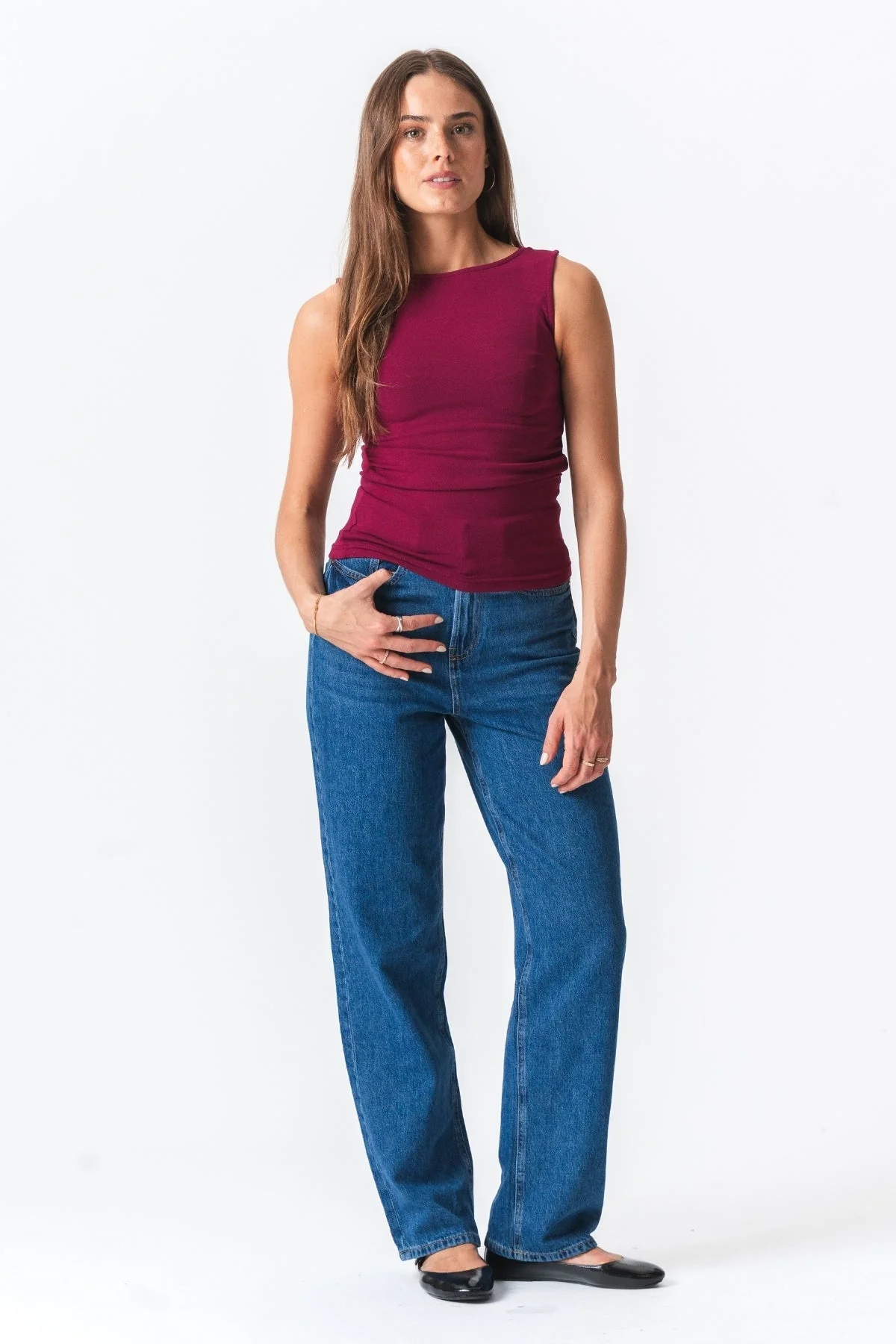 Ellie Top - Burgund - Image 2