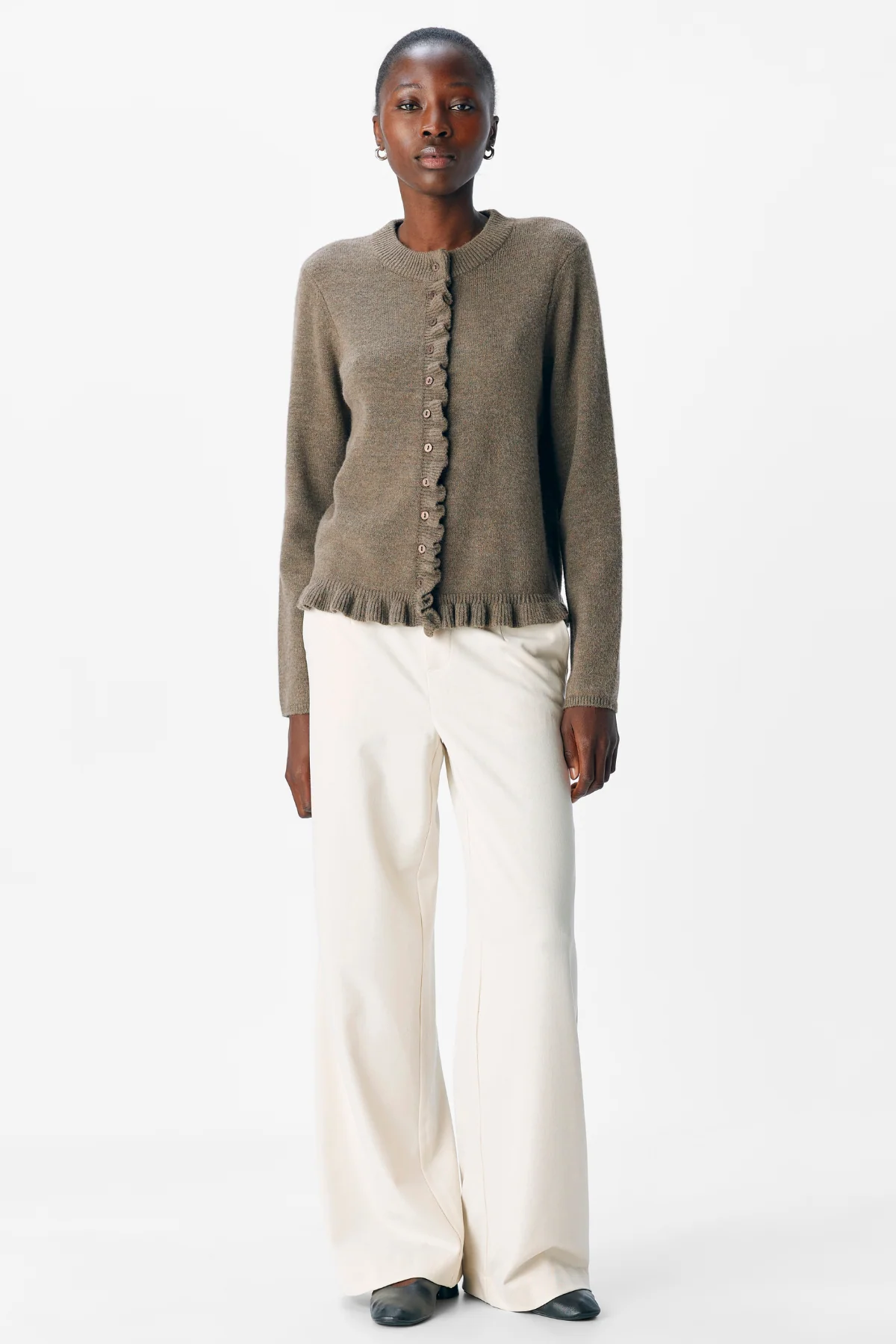 Elva Strick -Strickjacke - Morel Melange - Image 2
