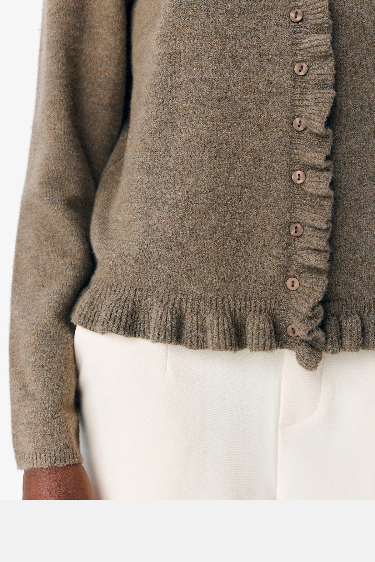 Elva Strick -Strickjacke - Morel Melange - Image 3