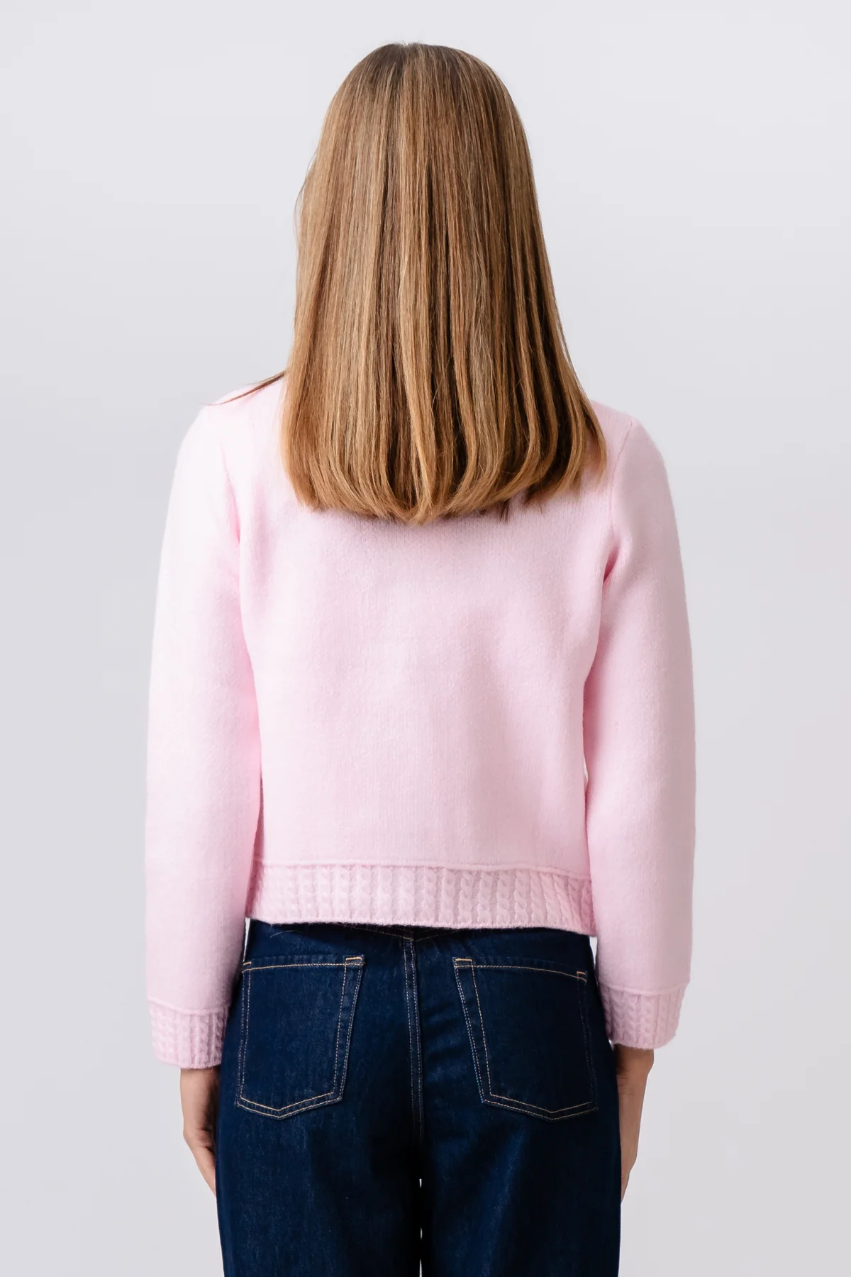 Emilie Strickjacke – Rosa - Image 3