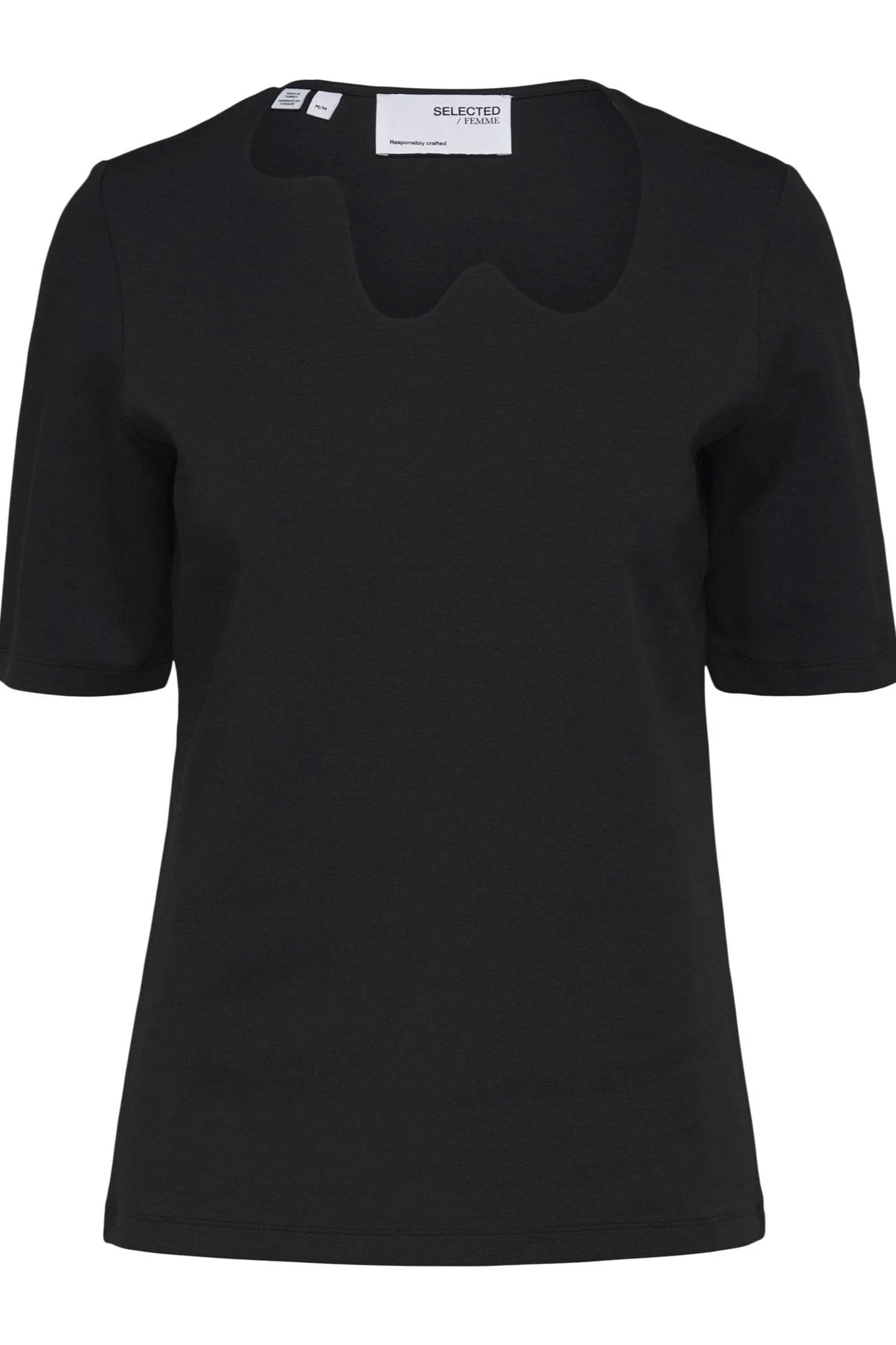 Emily 2/4 Bluse - Schwarz