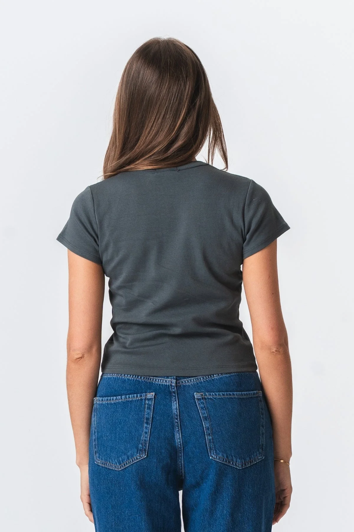 Emily Short T -Shirt - Dunkelgrau - Image 3