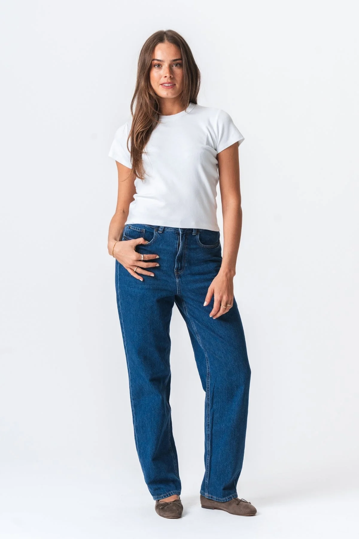 Emily Short T -Shirt - Weiß - Image 2