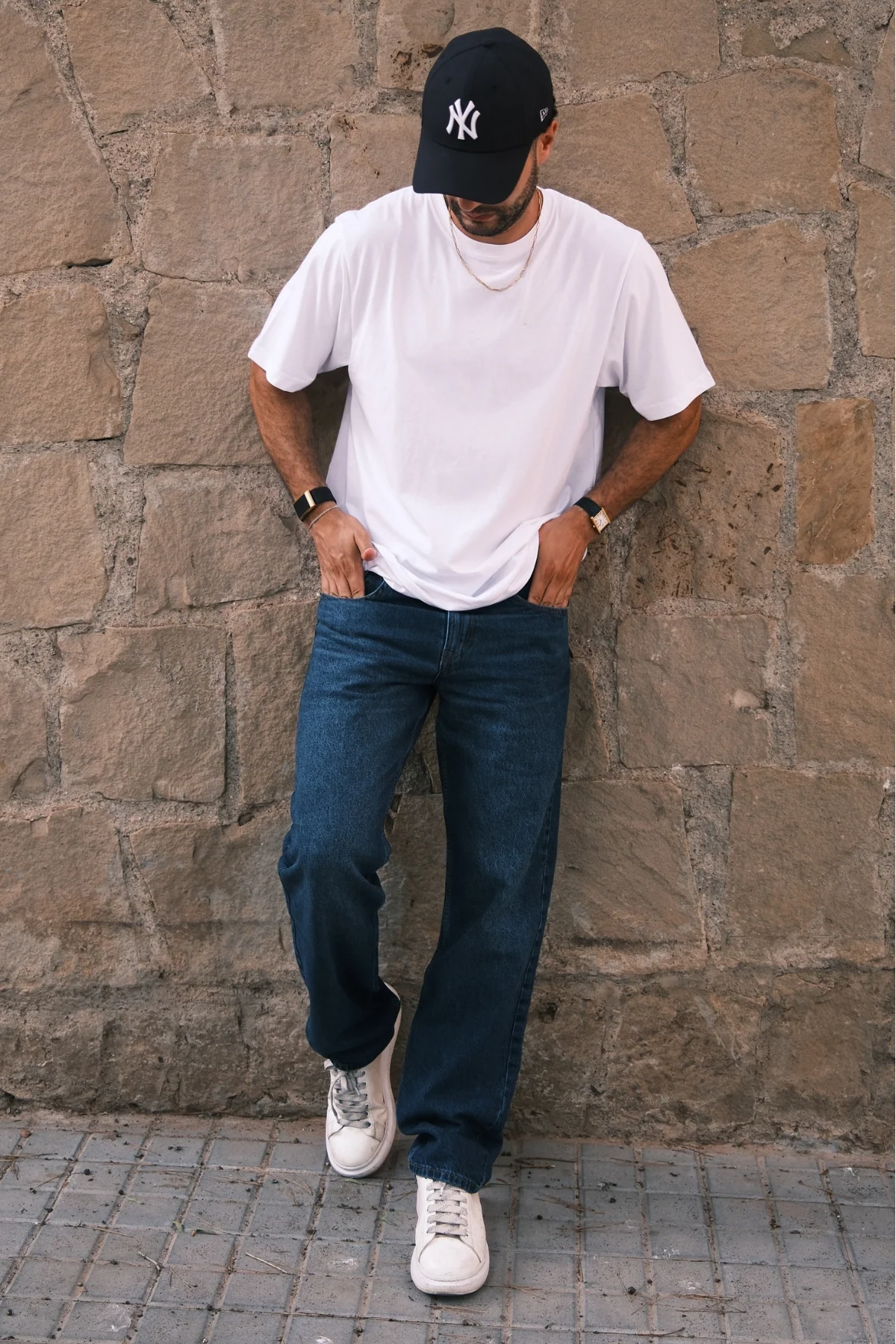 Entspannte Fit -Jeans - dunkelblauer Jeans - Image 10