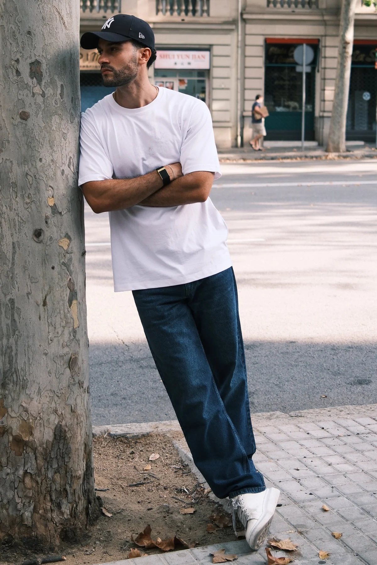 Entspannte Fit -Jeans - dunkelblauer Jeans - Image 13