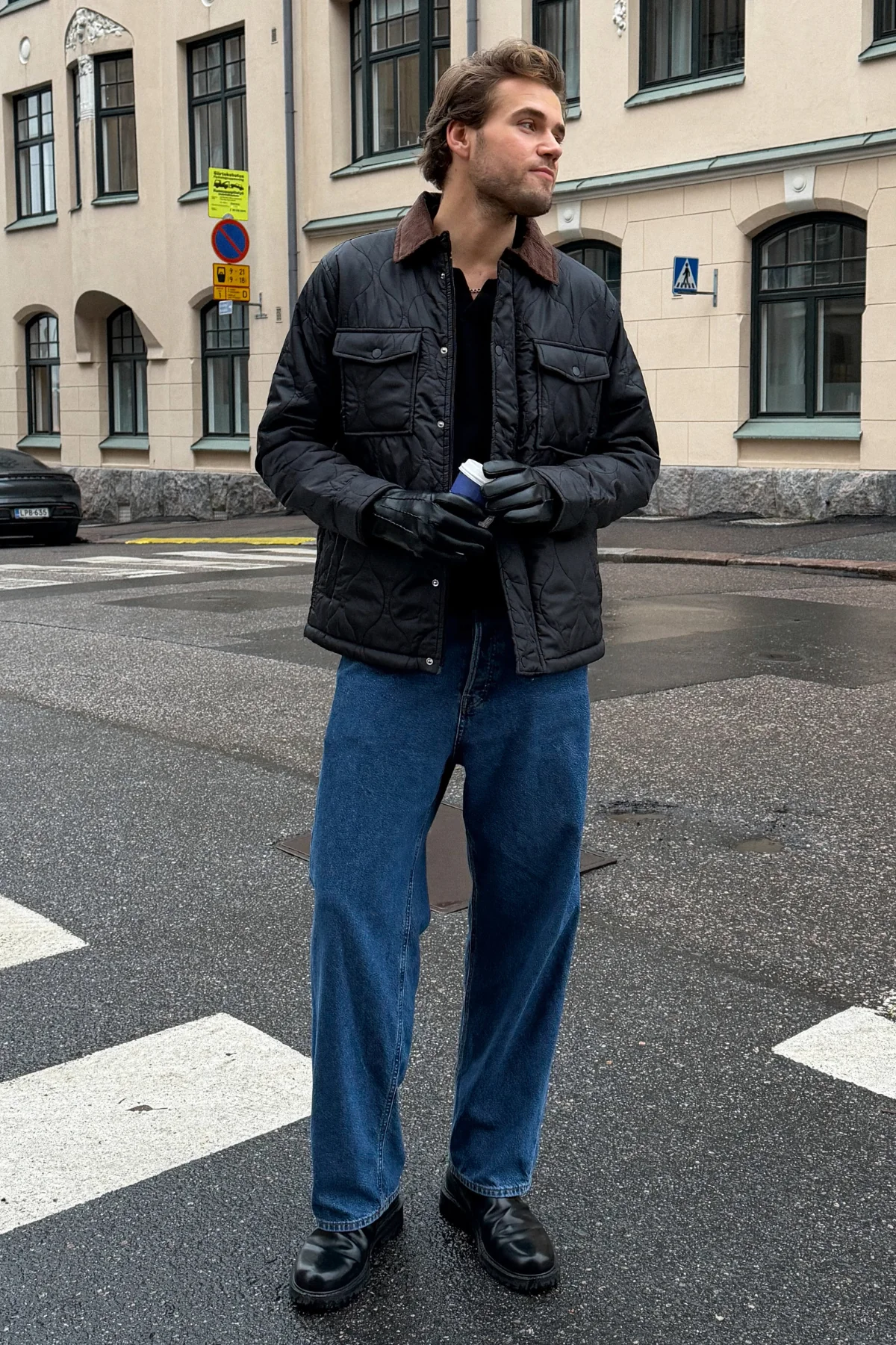 Entspannte Fit -Jeans - dunkelblauer Jeans - Image 5